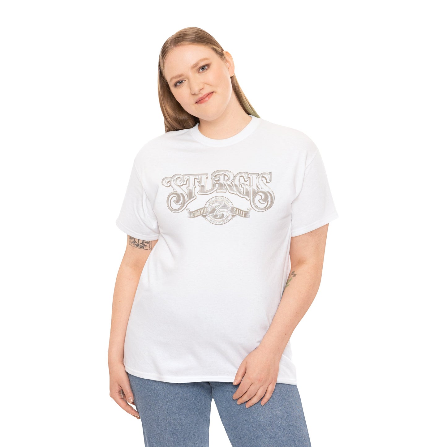 Sturgis 75th Tee - Gildan® 5000 Heavy Cotton™, Classic Midweight Fabric