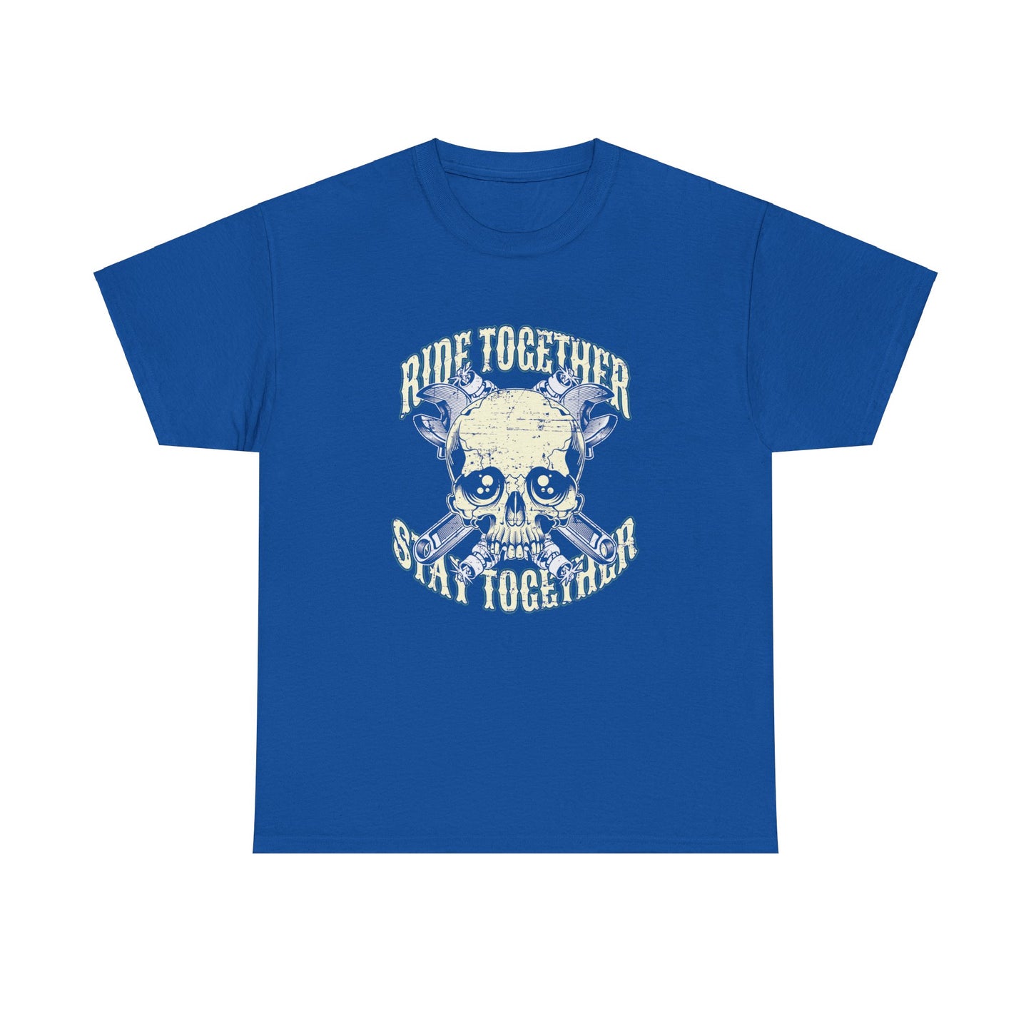 Ride Together, Stay Together T-Shirt | Gildan® 5000 Heavy Cotton™, Stylish and Classic Fit for True Bikers