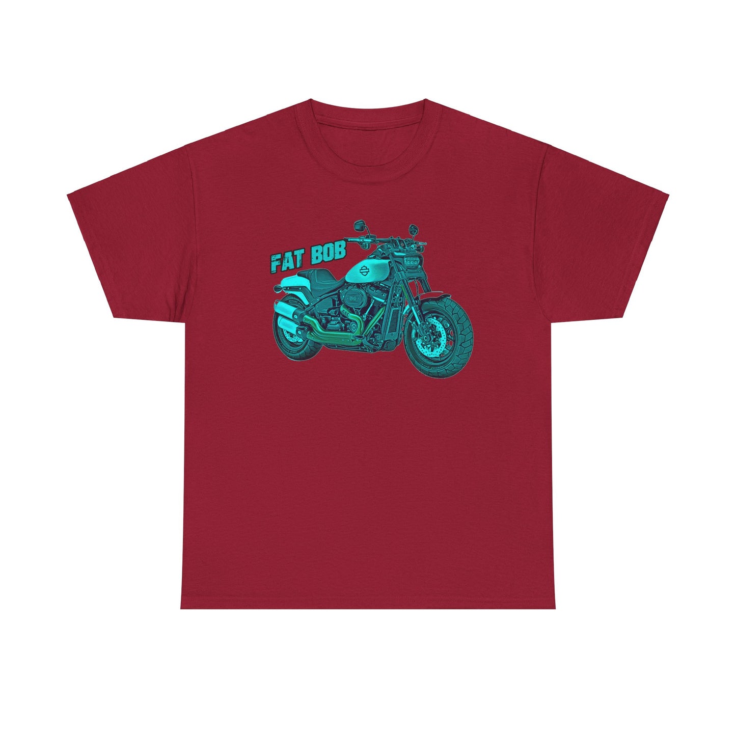 Harley Davidson Fatbob T-Shirt - Gildan® 5000 Heavy Cotton™, Stylish & Durable for Motorcycle Lovers