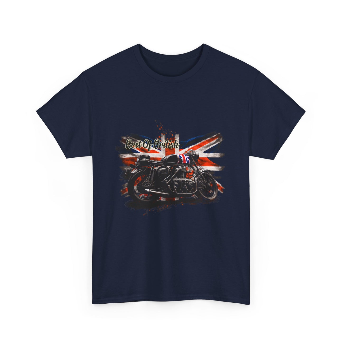 Classic Fit Best of British Biker Shirt - Double-Needle Hems