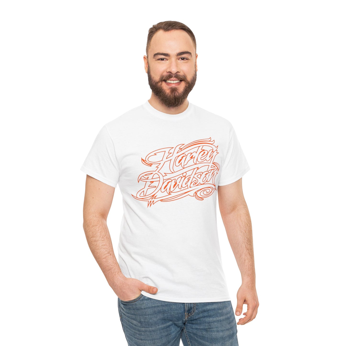 Harley Davidson Classic Fit Tee: Stylish Heavy Cotton Comfort