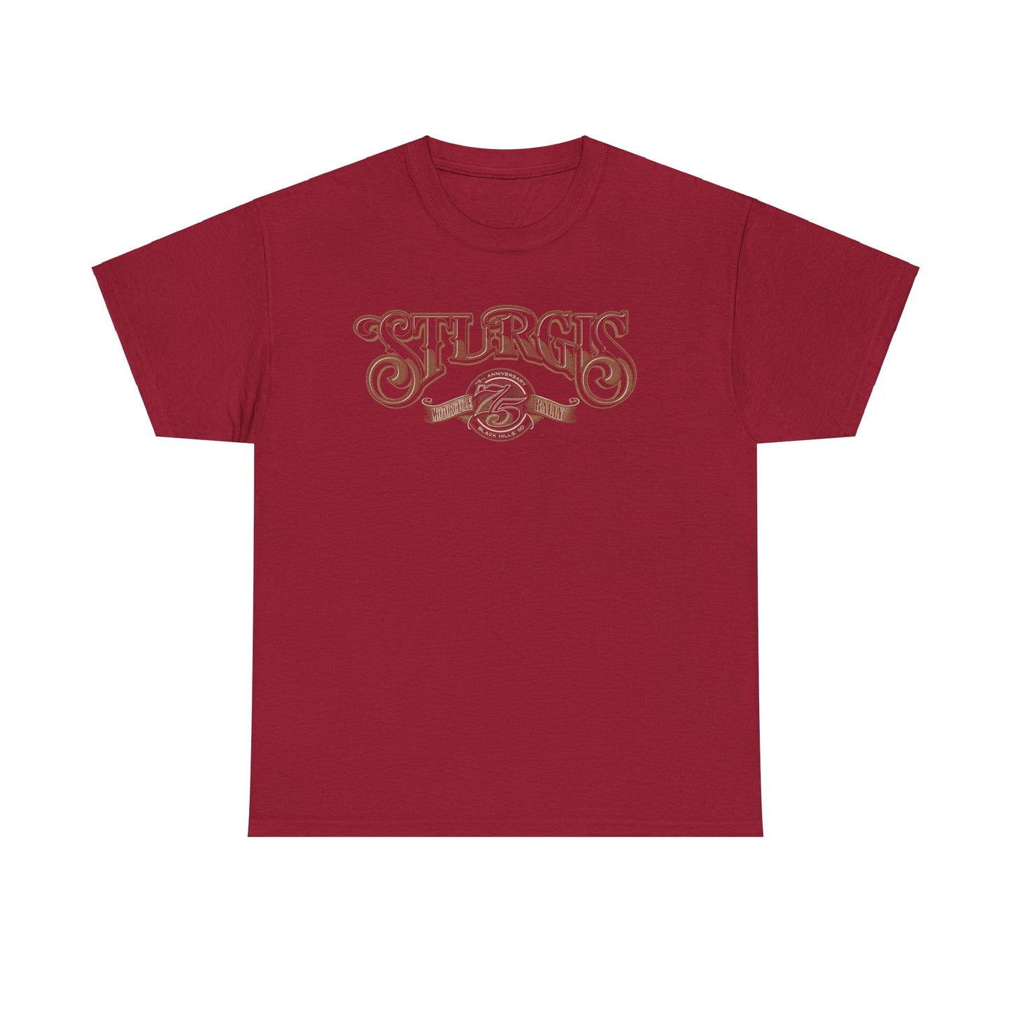 Sturgis 75th Tee - Gildan® 5000 Heavy Cotton™, Classic Midweight Fabric
