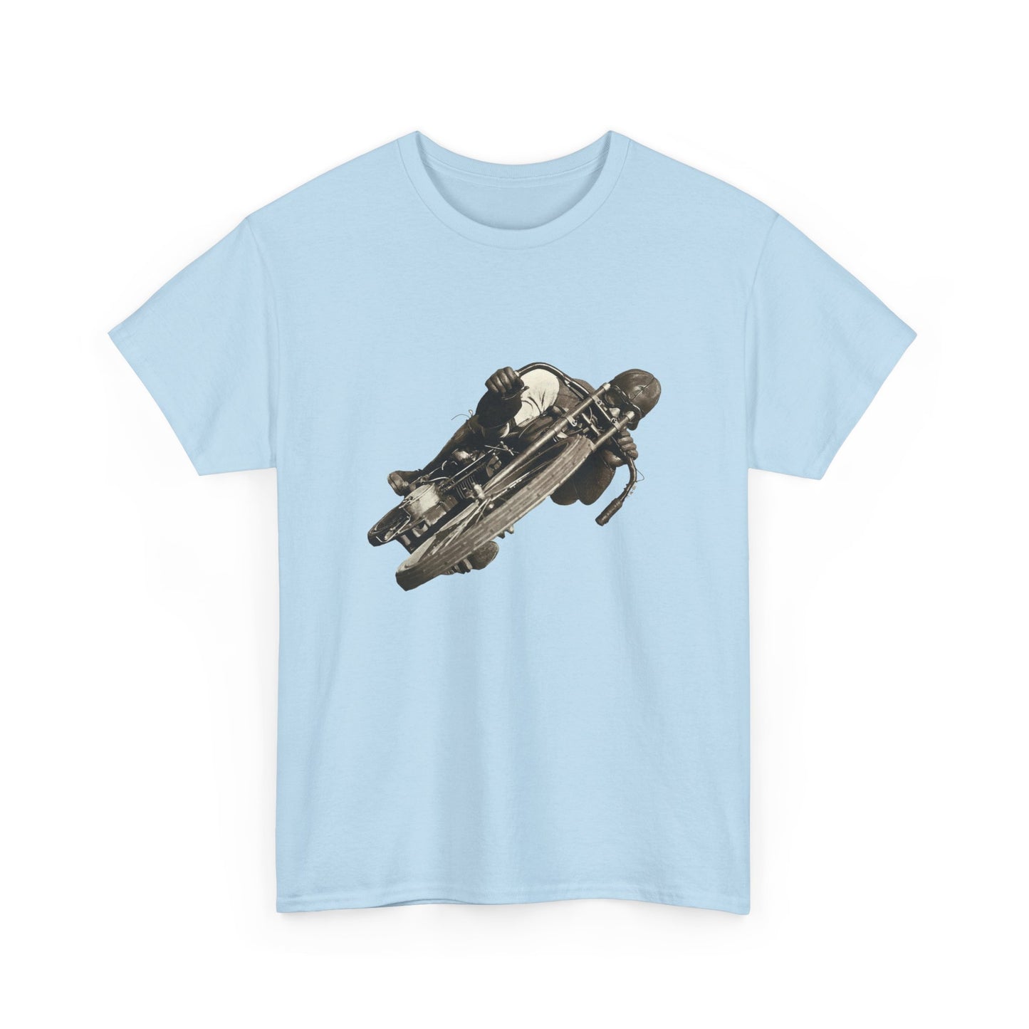 Stay Timeless with Leaning Hard Vintage Biker T-Shirt on Gildan 5000