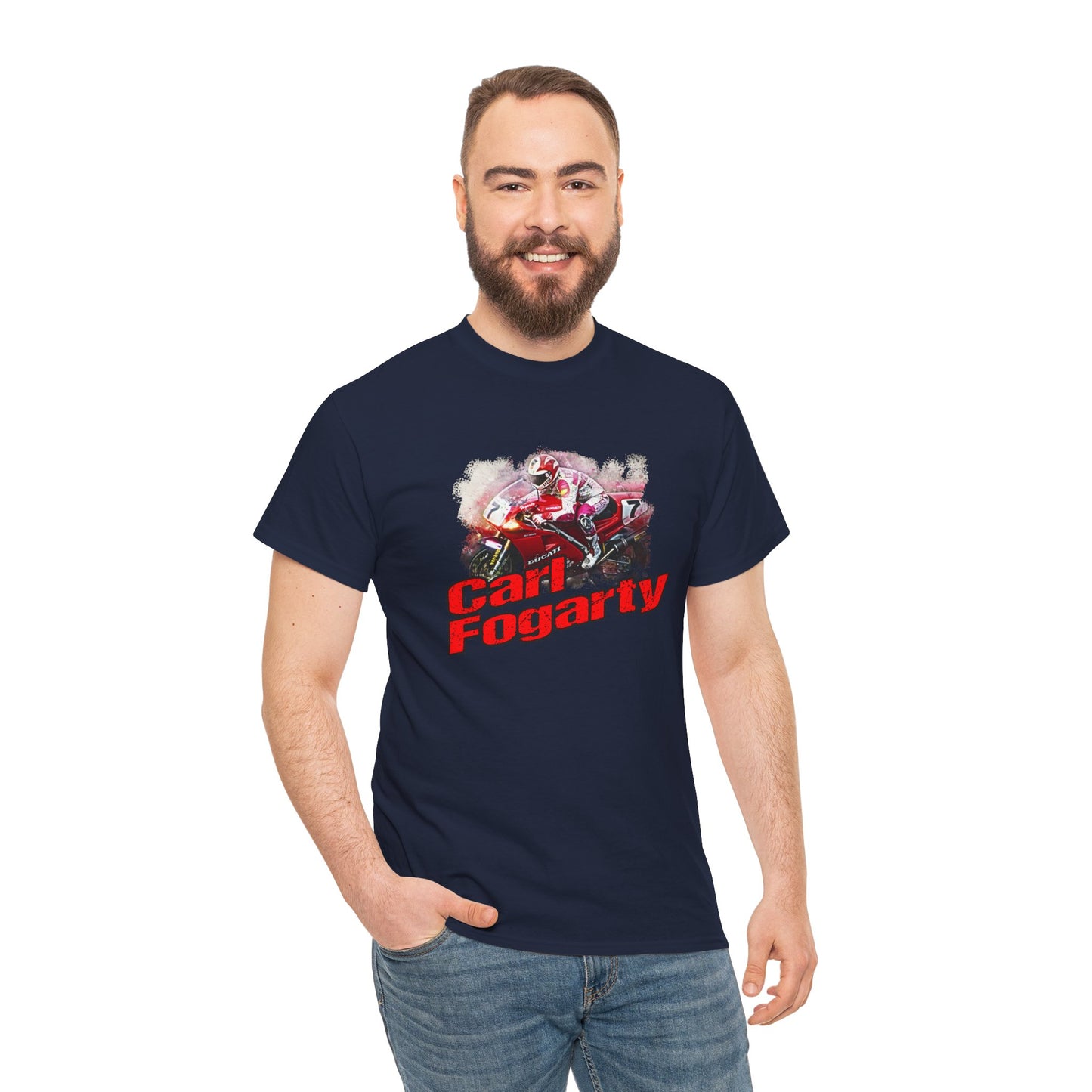Heavy Cotton Carl Fogarty Motorcycle Legend Shirt