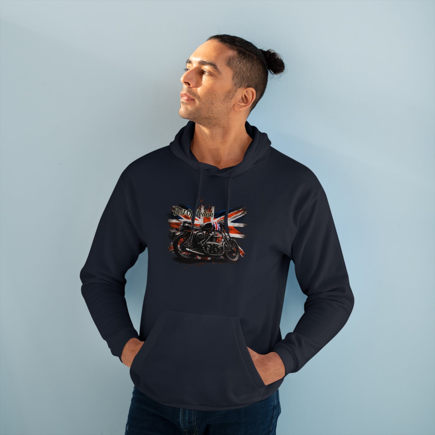 Classic Best Of British Biker Pullover Hoodie