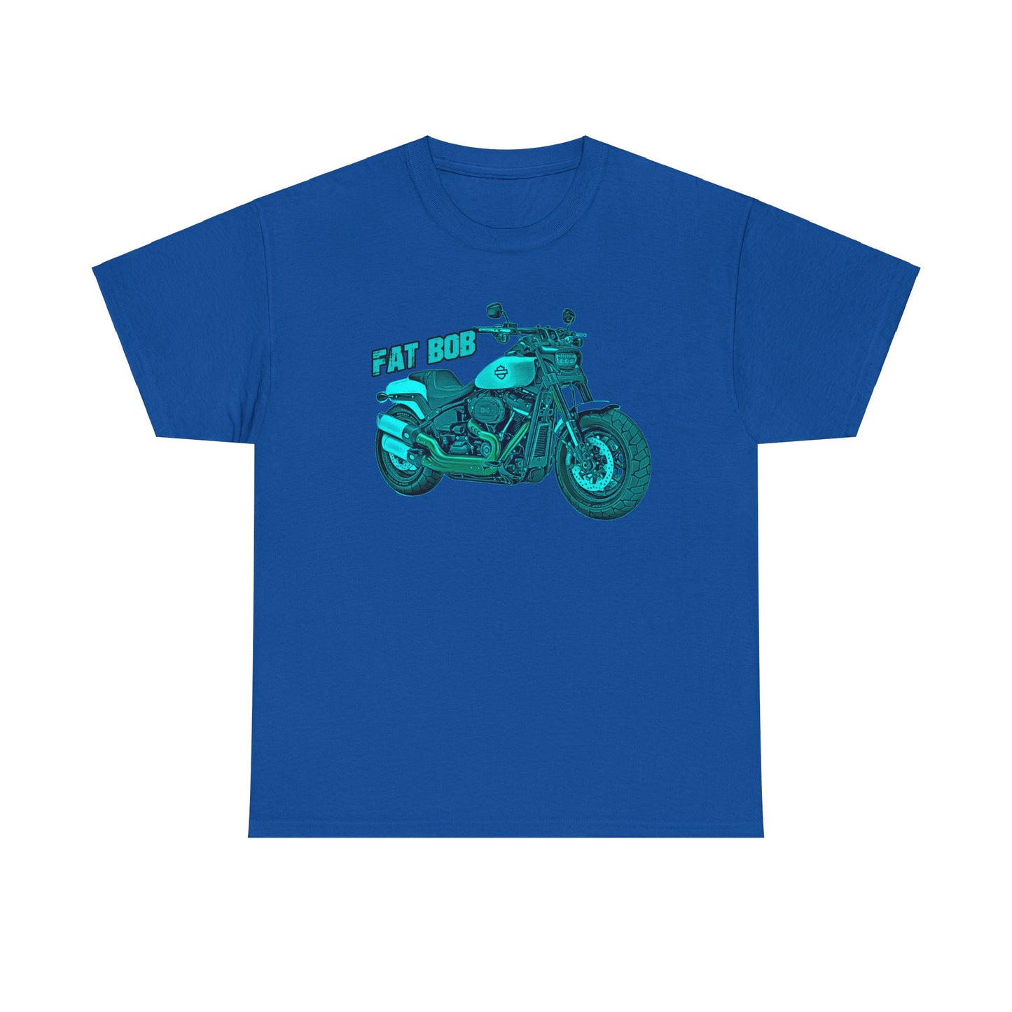 Harley Davidson Fatbob T-Shirt - Gildan® 5000 Heavy Cotton™, Stylish & Durable for Motorcycle Lovers
