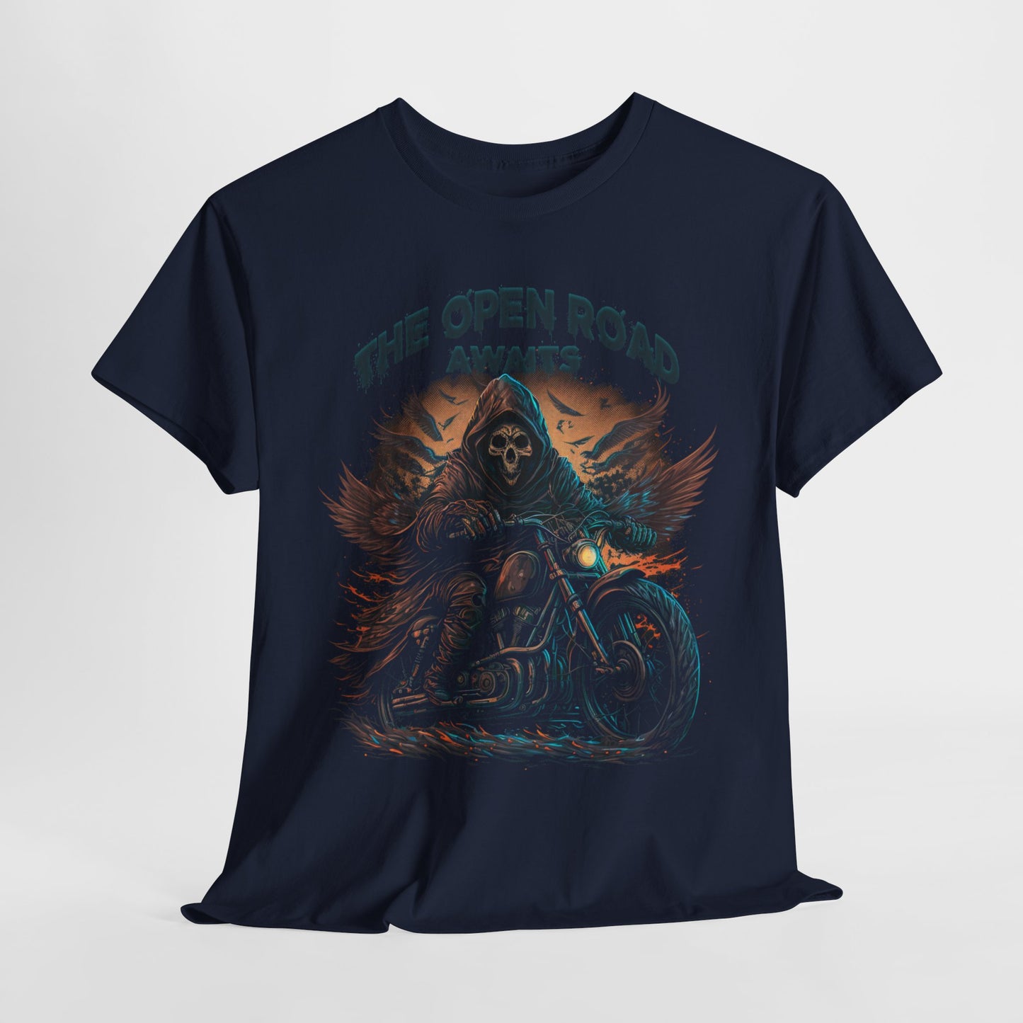 The Grim Reaper, The Open Road Awaits Shirt - Classic Fit for Endless Journeys