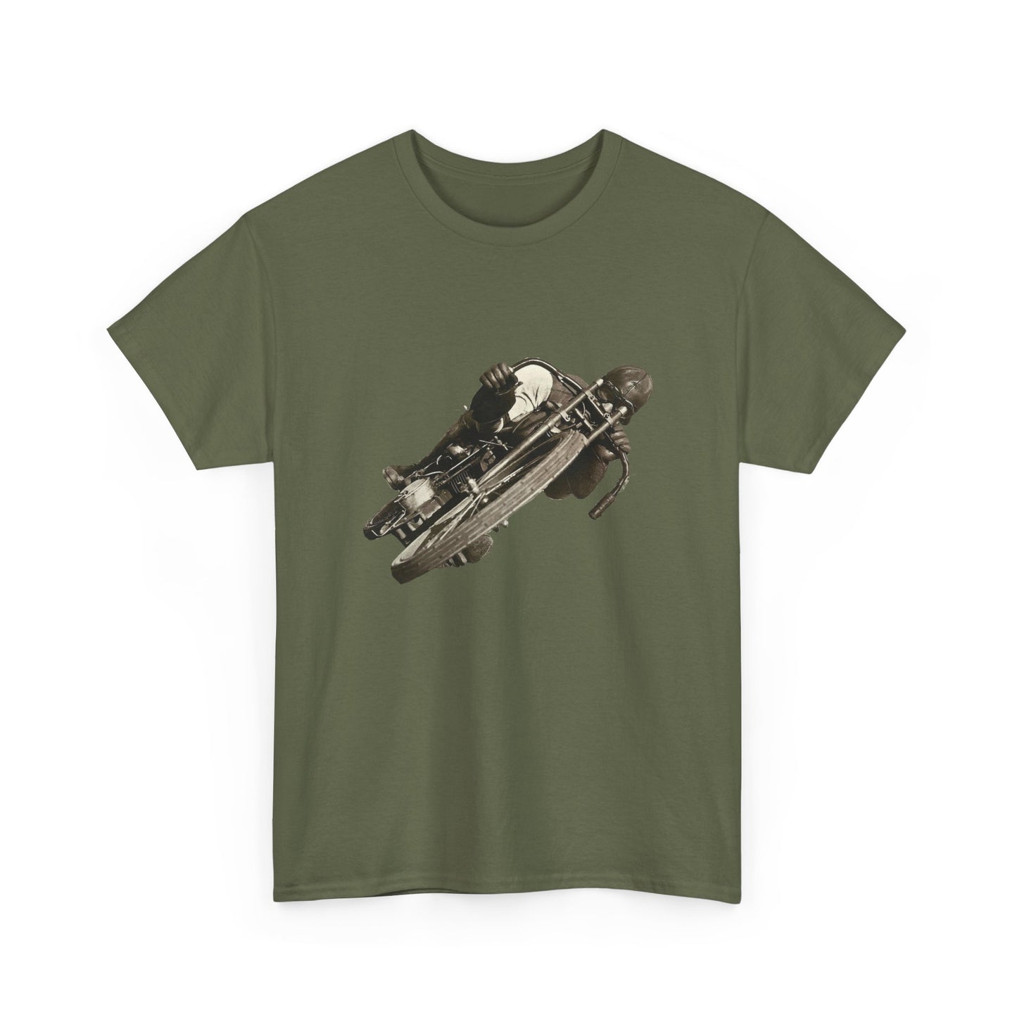 Stay Timeless with Leaning Hard Vintage Biker T-Shirt on Gildan 5000
