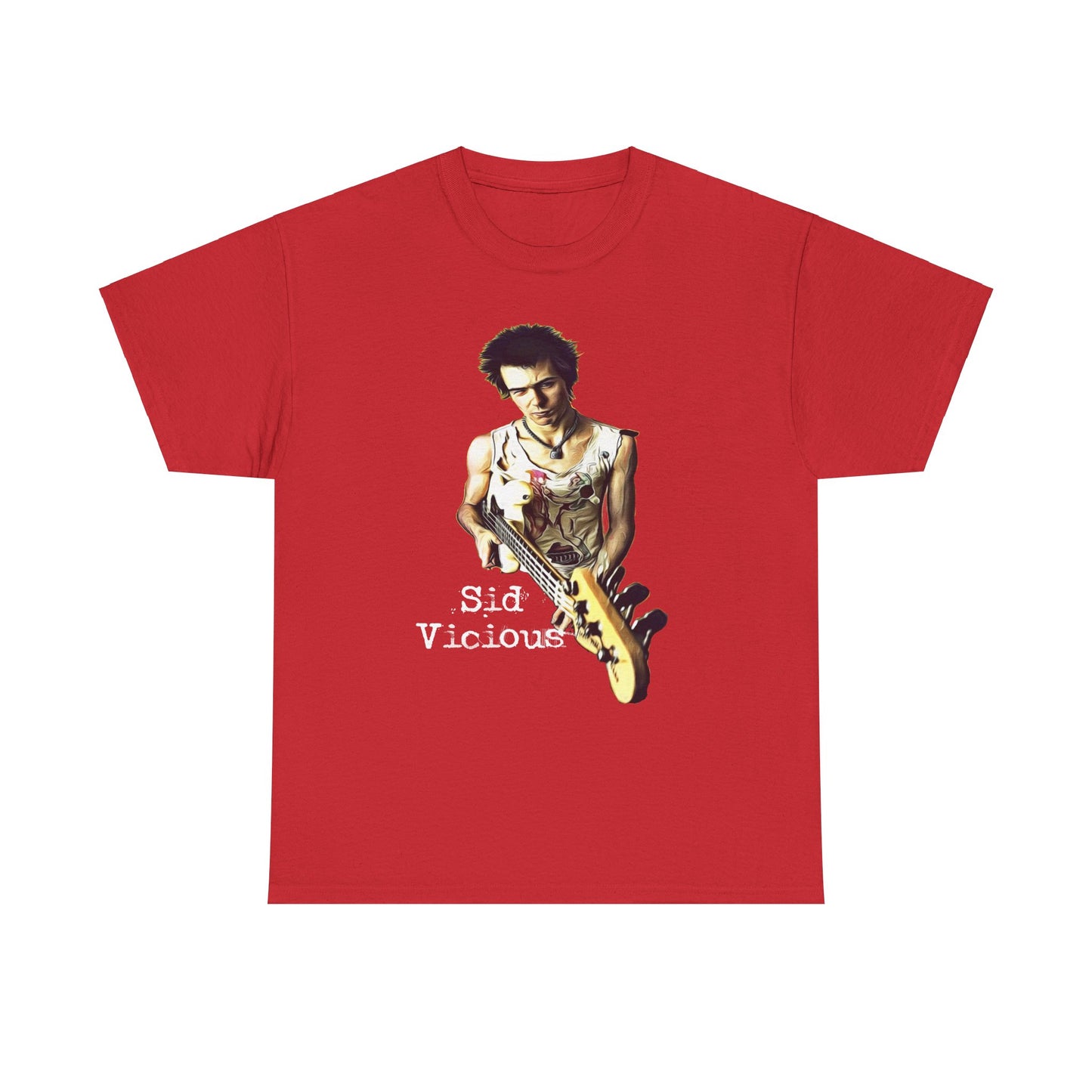 Sid Vicious Design Shirt: Stylish Edge in Heavy Cotton