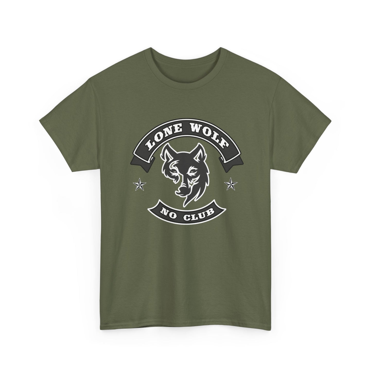 Lone Wolf Tee Shirt - Gildan® 5000 Heavy Cotton™, Classic Fit for the Independent Rider