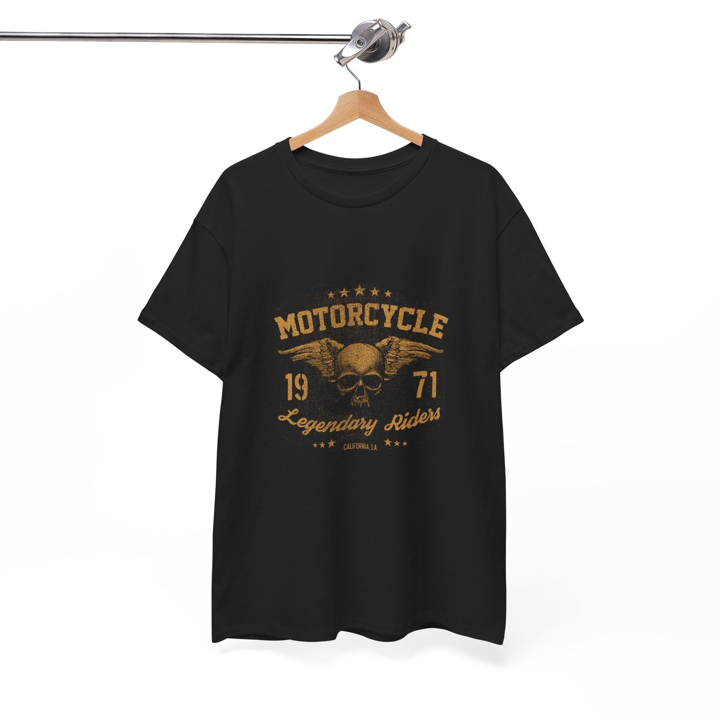 Classic Biker Vibes: Gildan® Heavy Cotton Motorcycle Legend 1971 Shirt