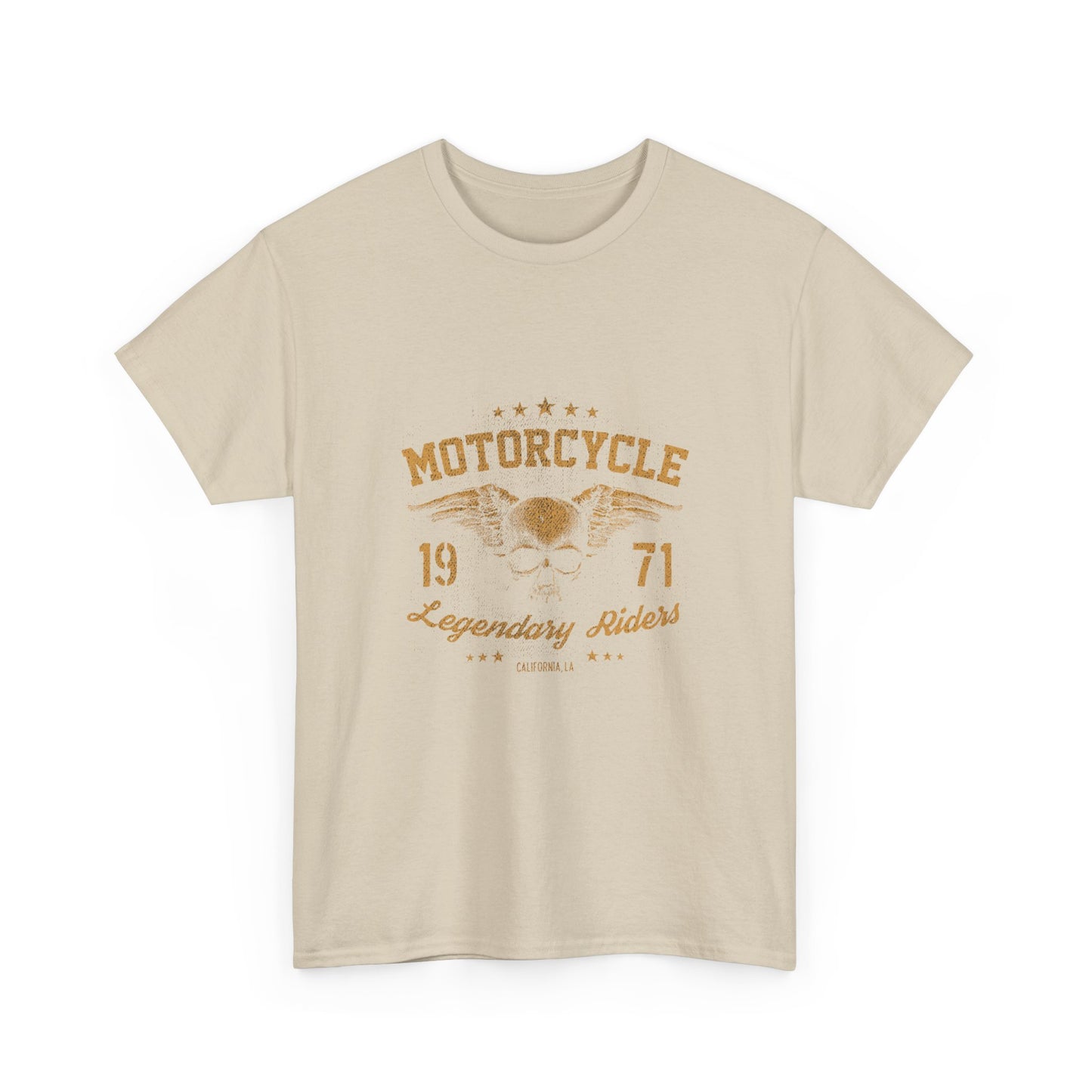 Classic Biker Vibes: Gildan® Heavy Cotton Motorcycle Legend 1971 Shirt