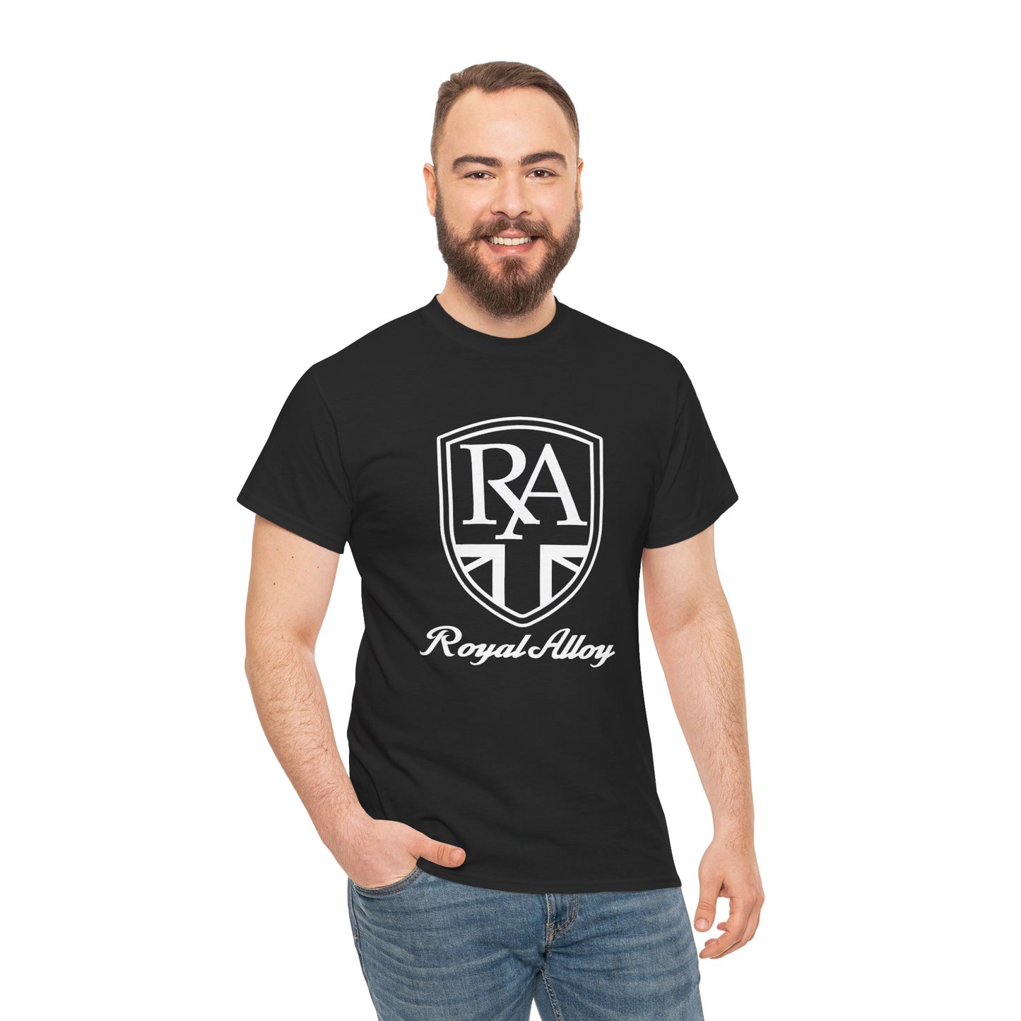Sleek & Durable: Royal Alloy Scooter Tee in Heavy Cotton
