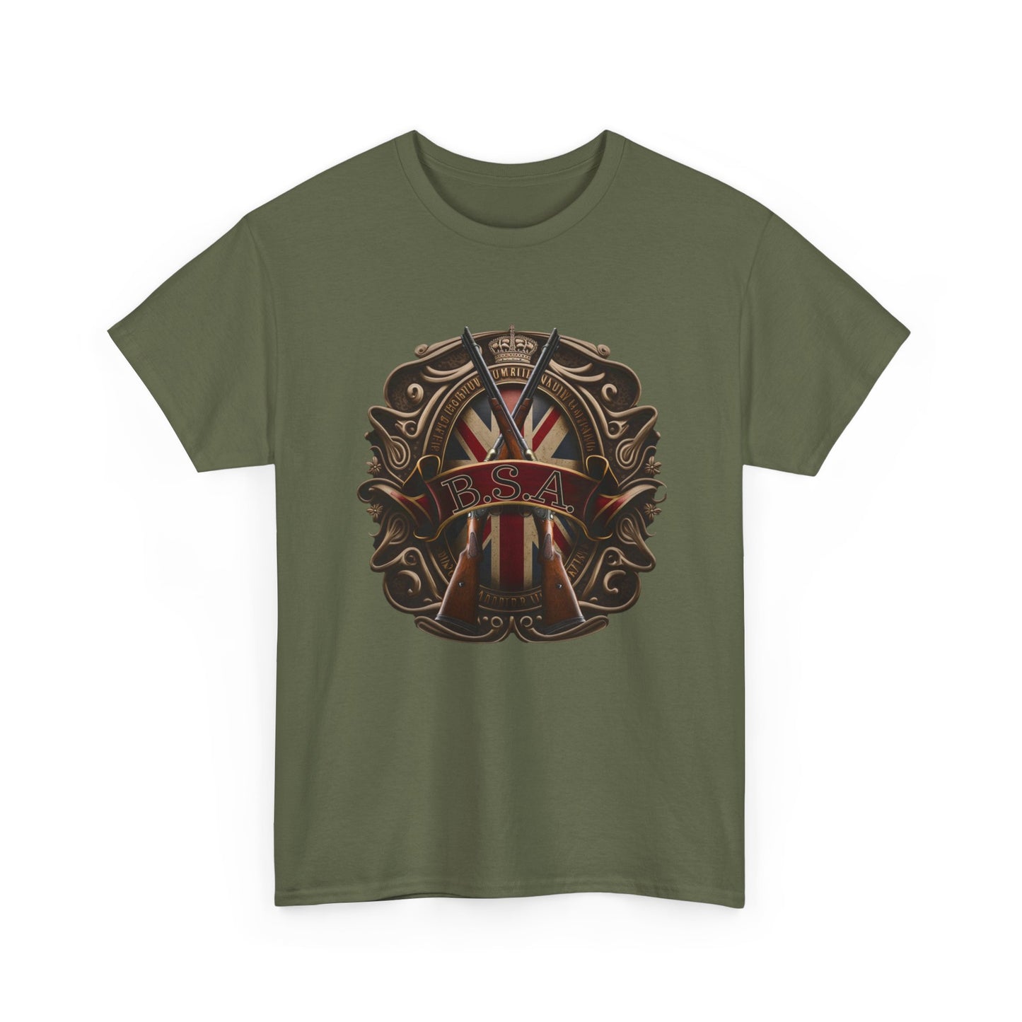 Classic BSA Motorcycles T-Shirt - Gildan® 5000 Heavy Cotton™, Perfect for Riders & Collectors