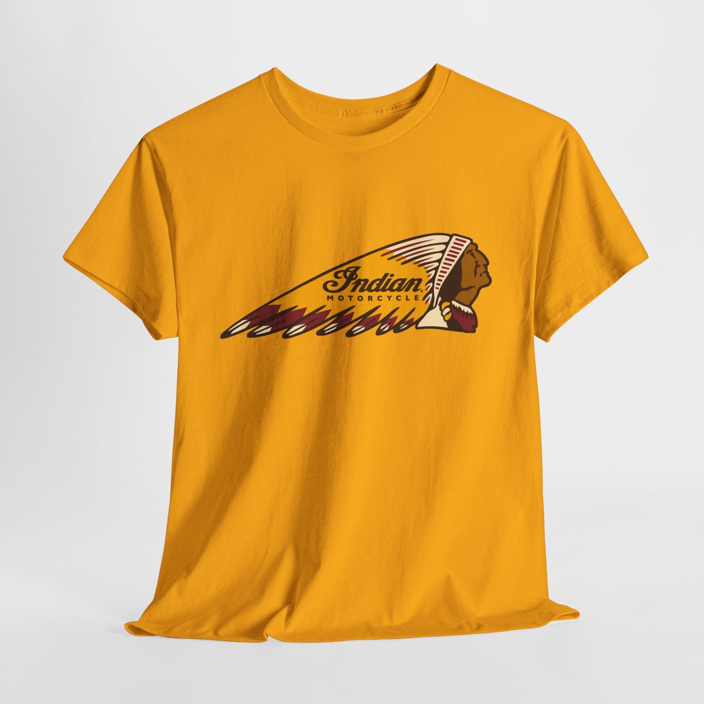 Indian Motorcycles Classic Tee - Gildan® 5000 Heavy Cotton™, Iconic Design, Perfect for Every Biker