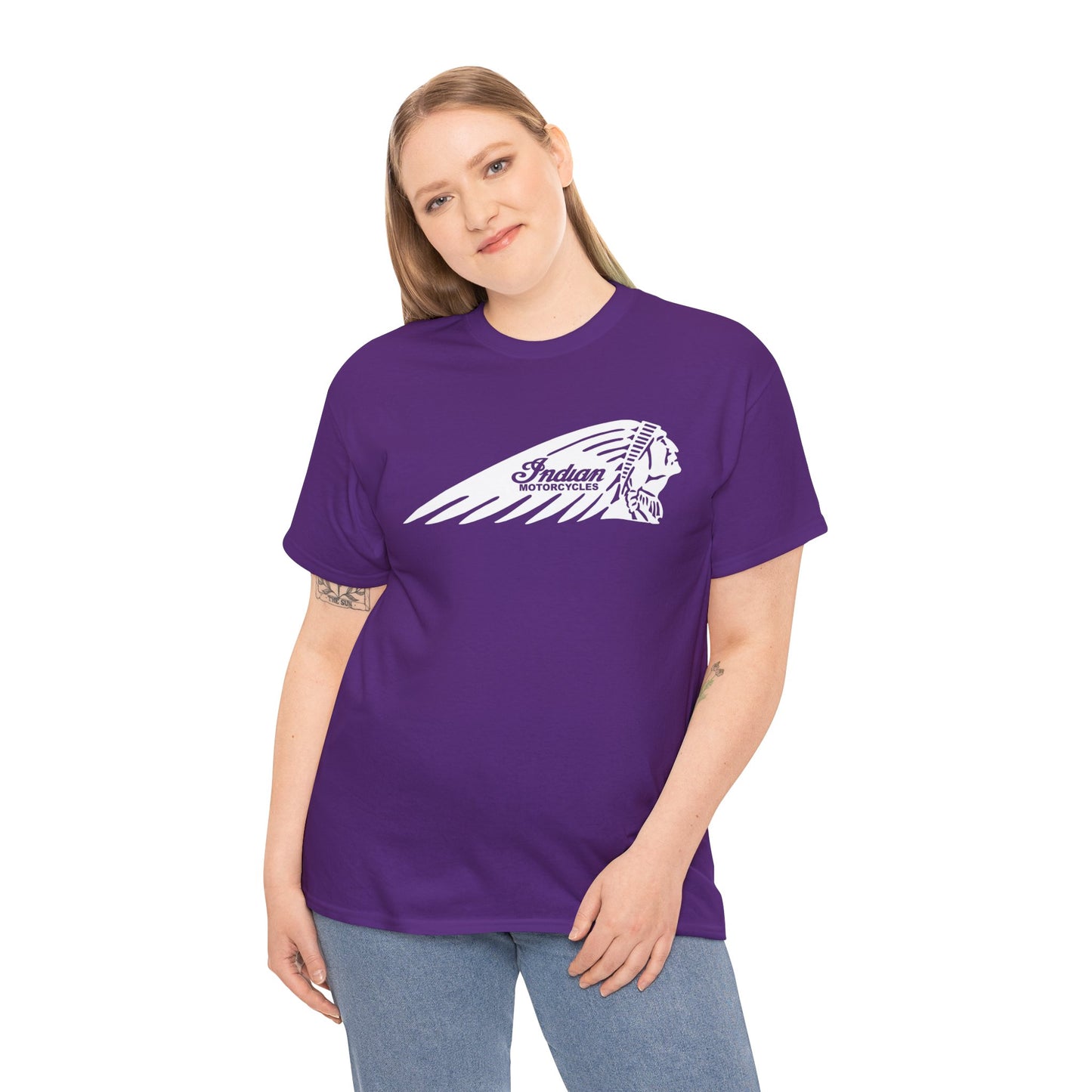 Indian Motorcycles Shirt | Gildan® 5000 Heavy Cotton™, Stylish Comfort for Bikers
