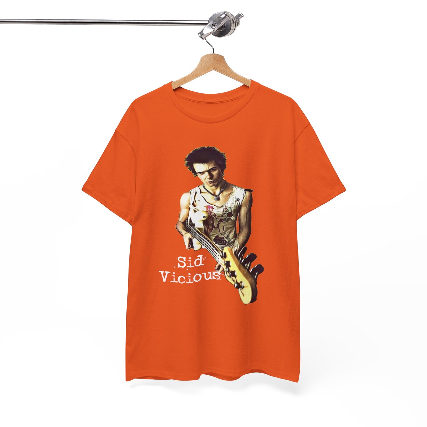 Sid Vicious Design Shirt: Stylish Edge in Heavy Cotton