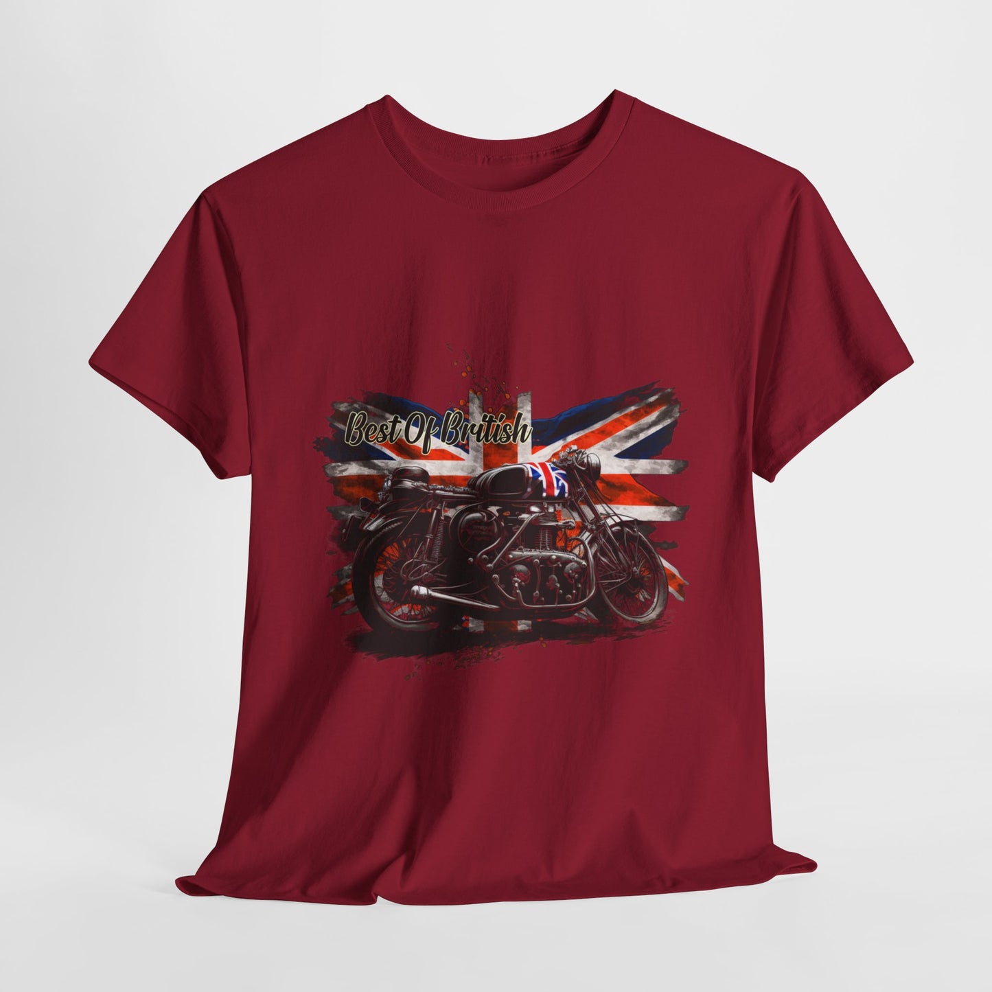 Classic Fit Best of British Biker Shirt - Double-Needle Hems