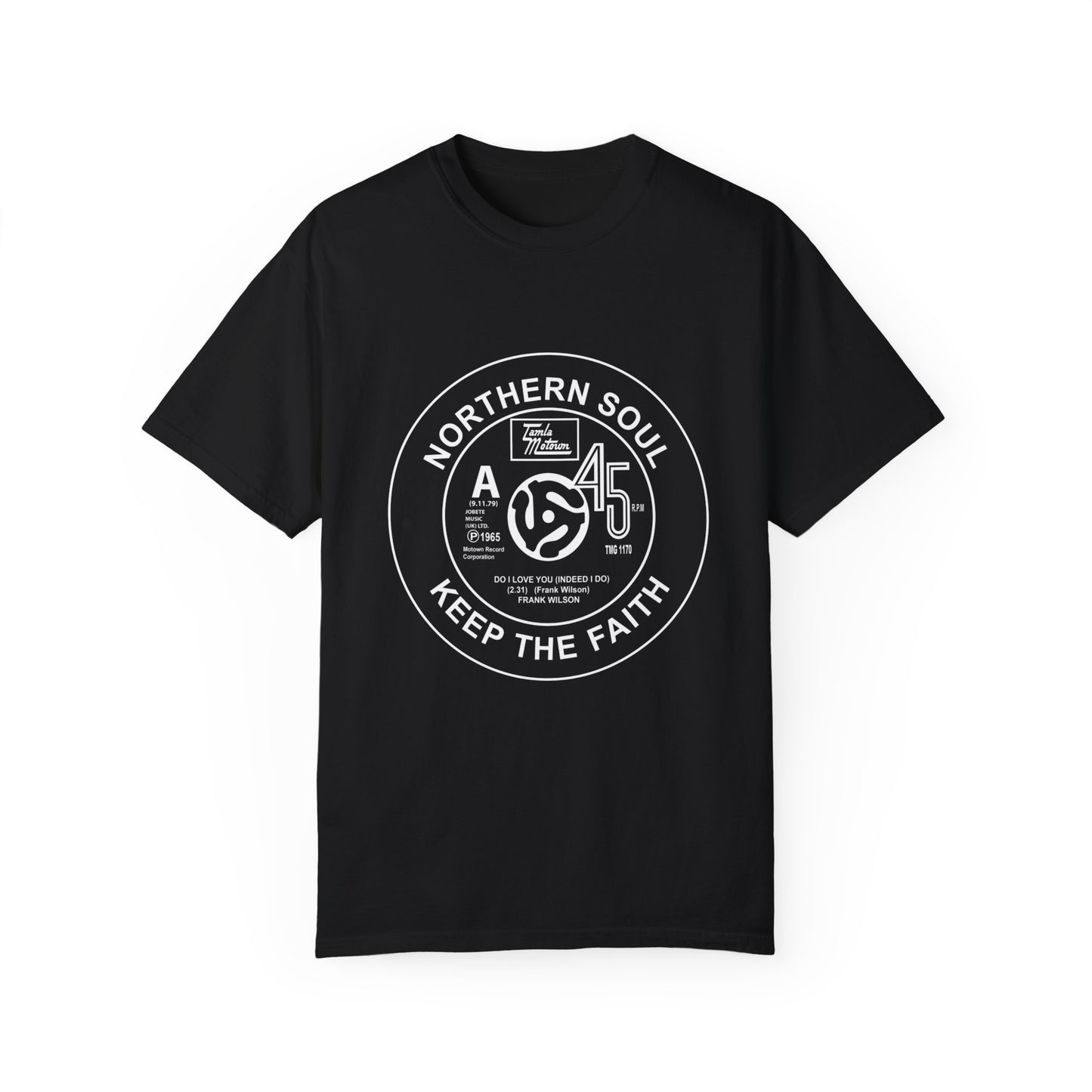 Stylish Northern Soul T-Shirt Featuring Frank Wilson, Do I Love You? - Gildan® 5000 Heavy Cotton™ Comfort