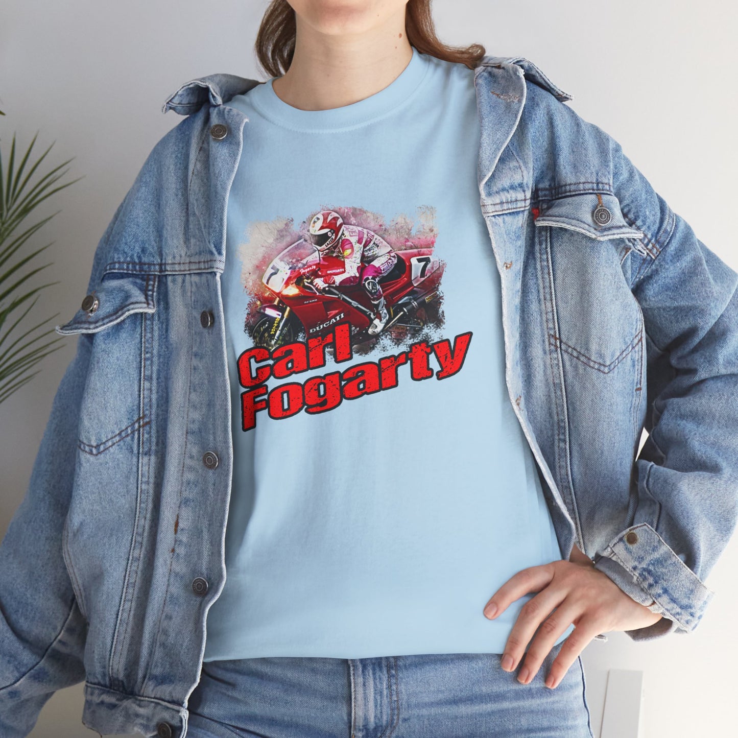 Heavy Cotton Carl Fogarty Motorcycle Legend Shirt