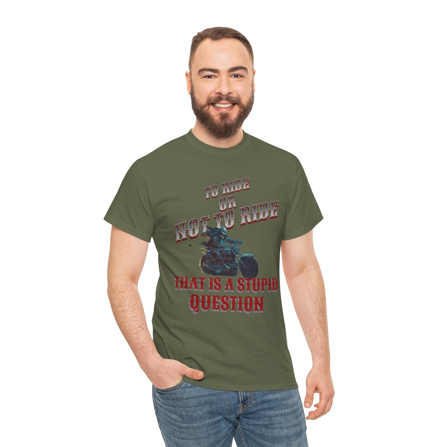 Biker Lifestyle Tee: To Ride or Not to Ride - Quality and Comfort Combined