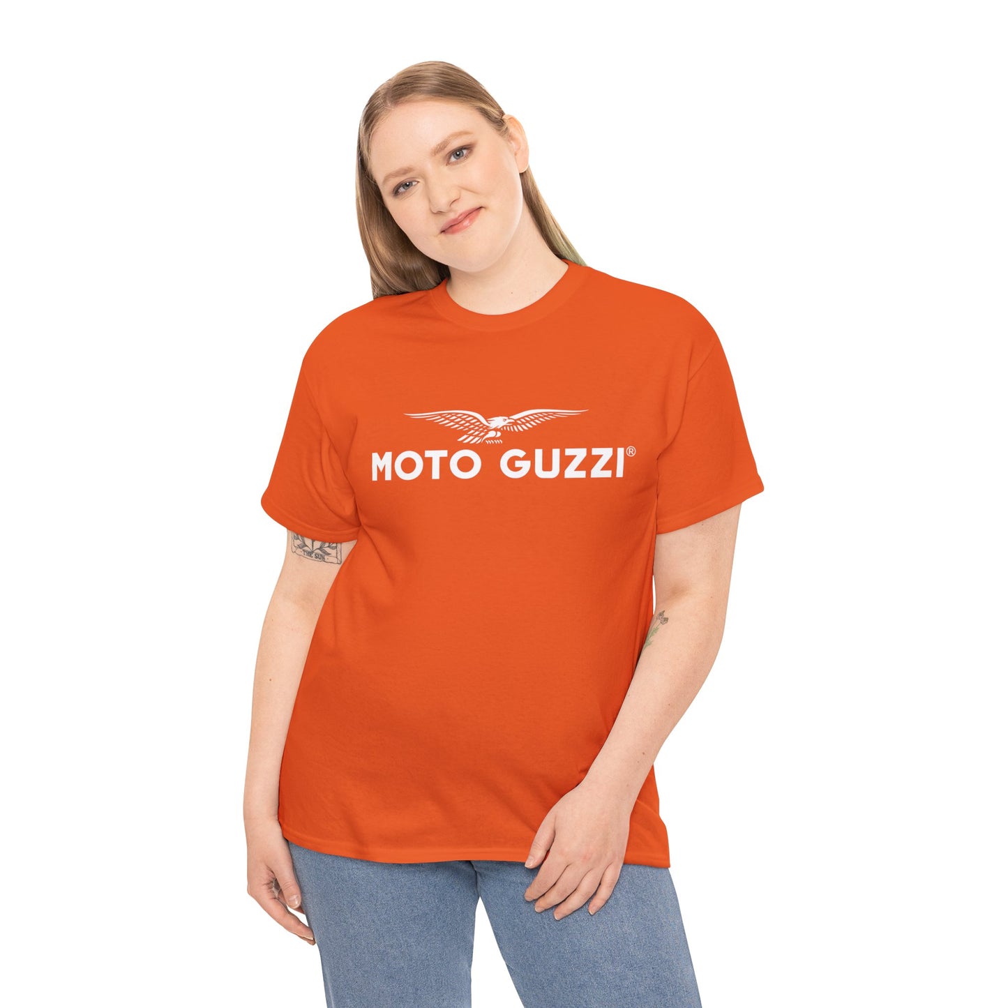 Moto Guzzi Heavy Cotton Logo Tee: Stylish, Durable, and Comfortable