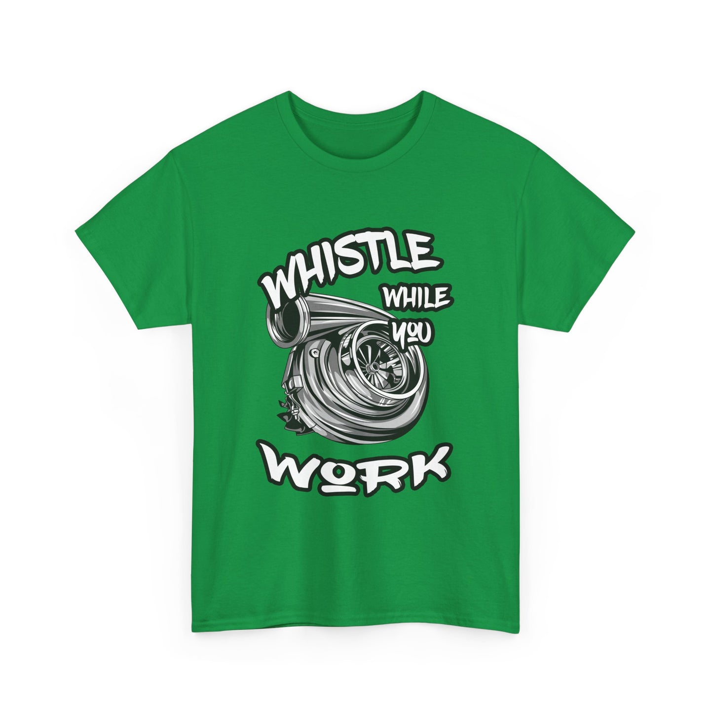 Whistle While You Work Trucker Tee - Gildan® 5000 Heavy Cotton™ Adult T-Shirt, Classic Fit & Durable Comfort