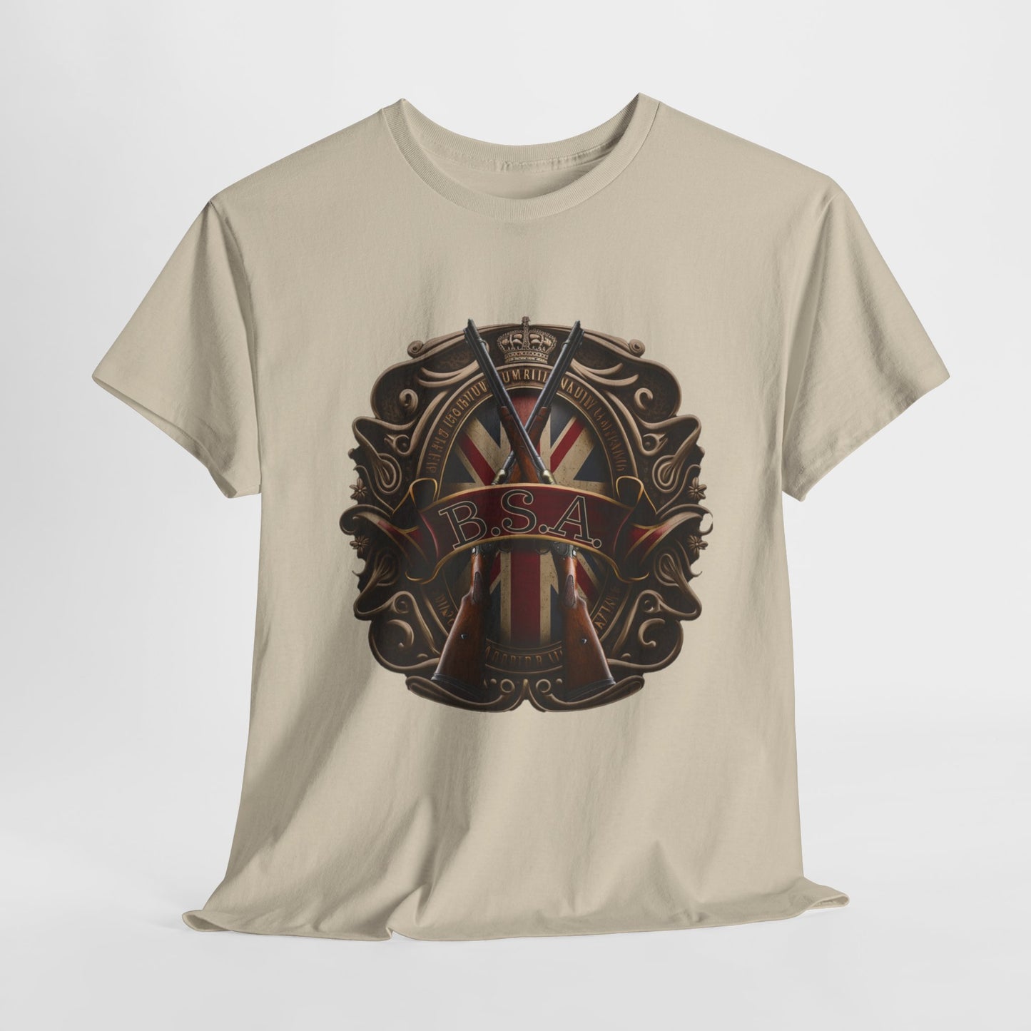 Classic BSA Motorcycles T-Shirt - Gildan® 5000 Heavy Cotton™, Perfect for Riders & Collectors
