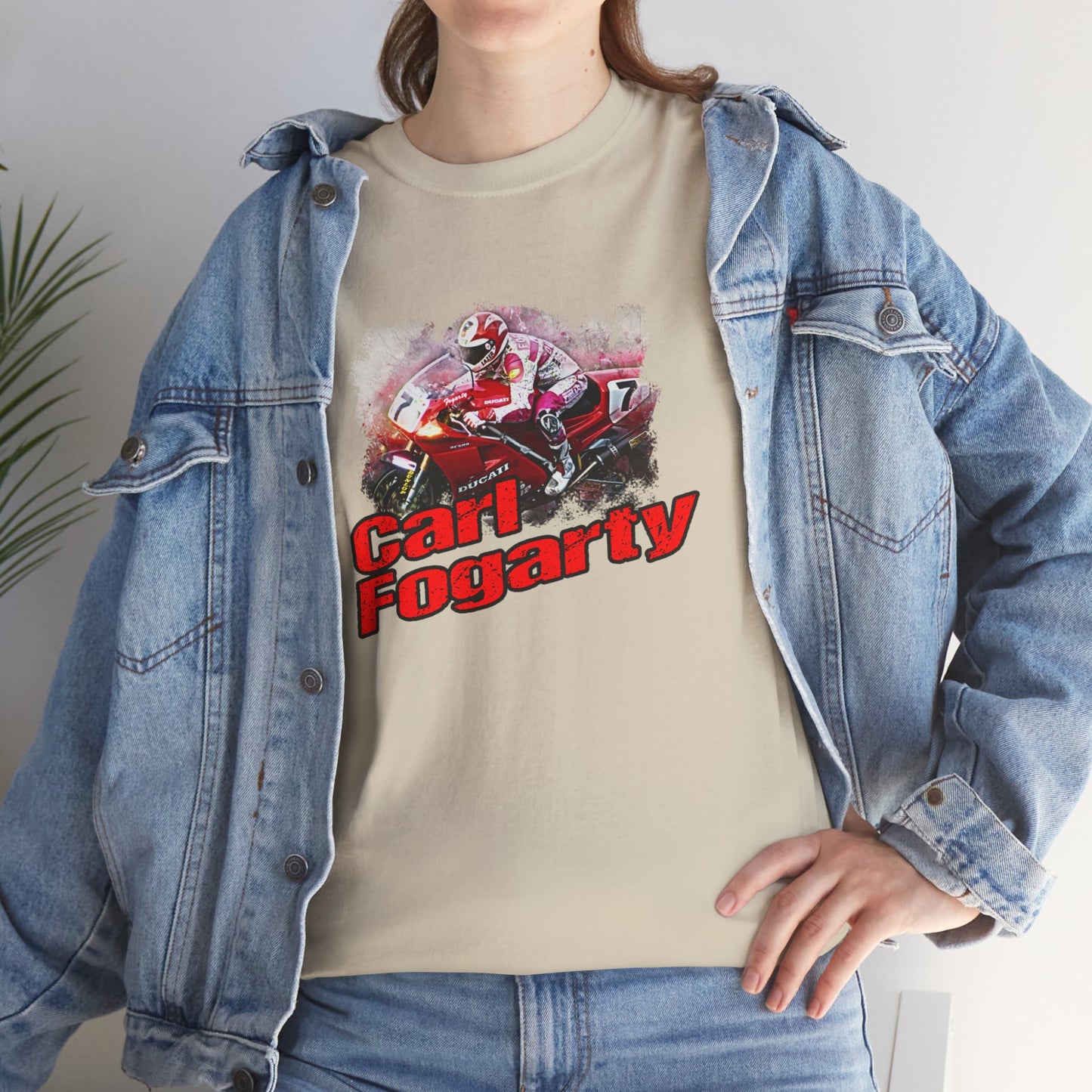 Heavy Cotton Carl Fogarty Motorcycle Legend Shirt