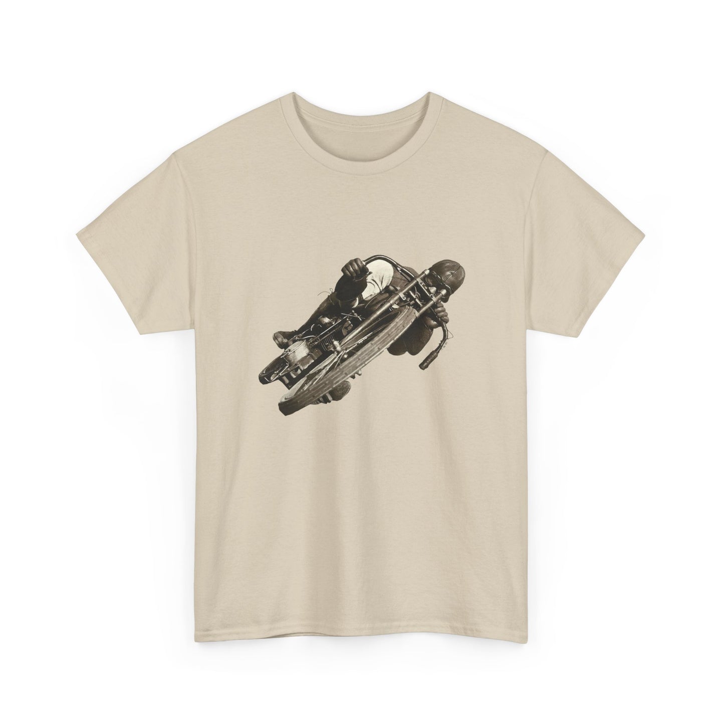 Stay Timeless with Leaning Hard Vintage Biker T-Shirt on Gildan 5000