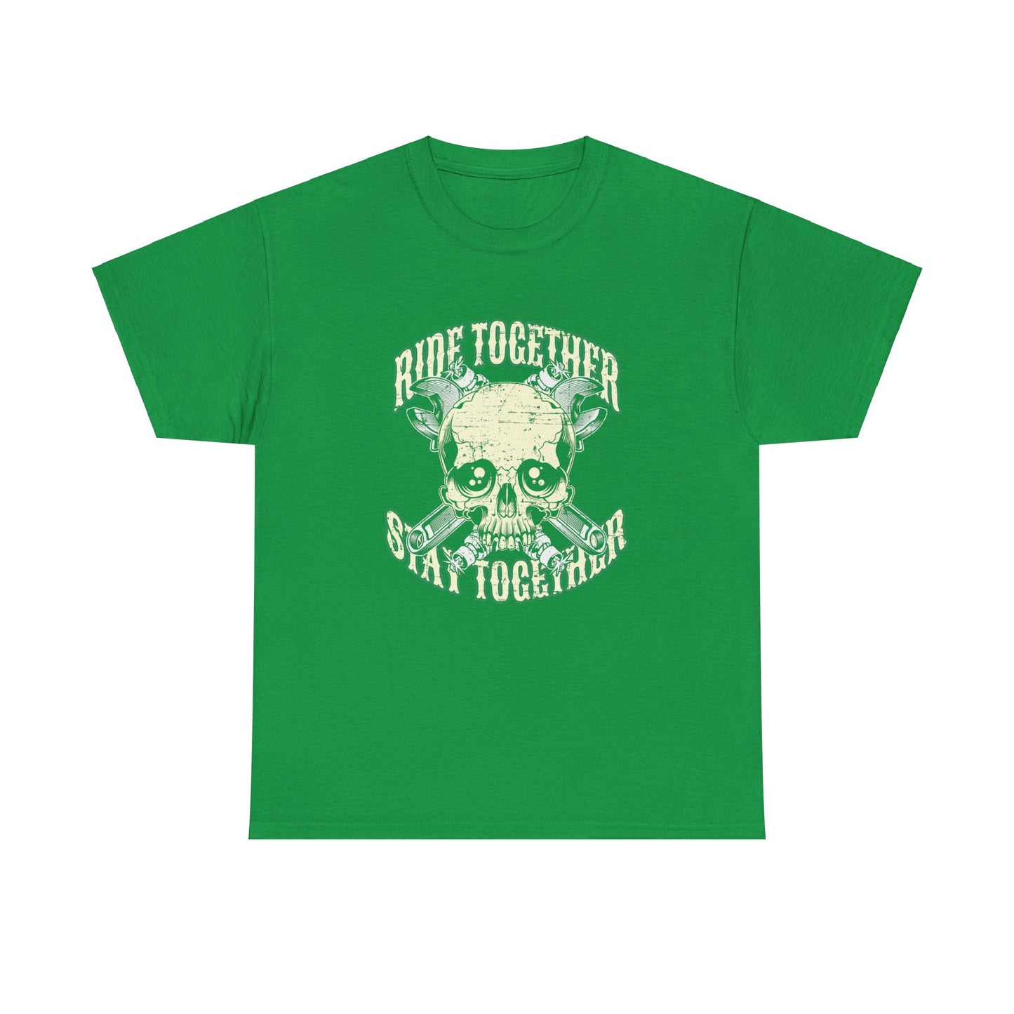 Ride Together, Stay Together T-Shirt | Gildan® 5000 Heavy Cotton™, Stylish and Classic Fit for True Bikers