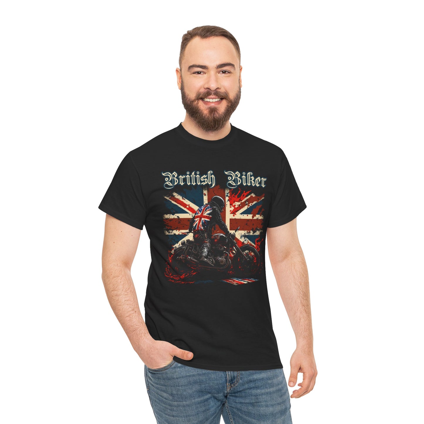 Sleek and Stylish British Biker Classic T-Shirt