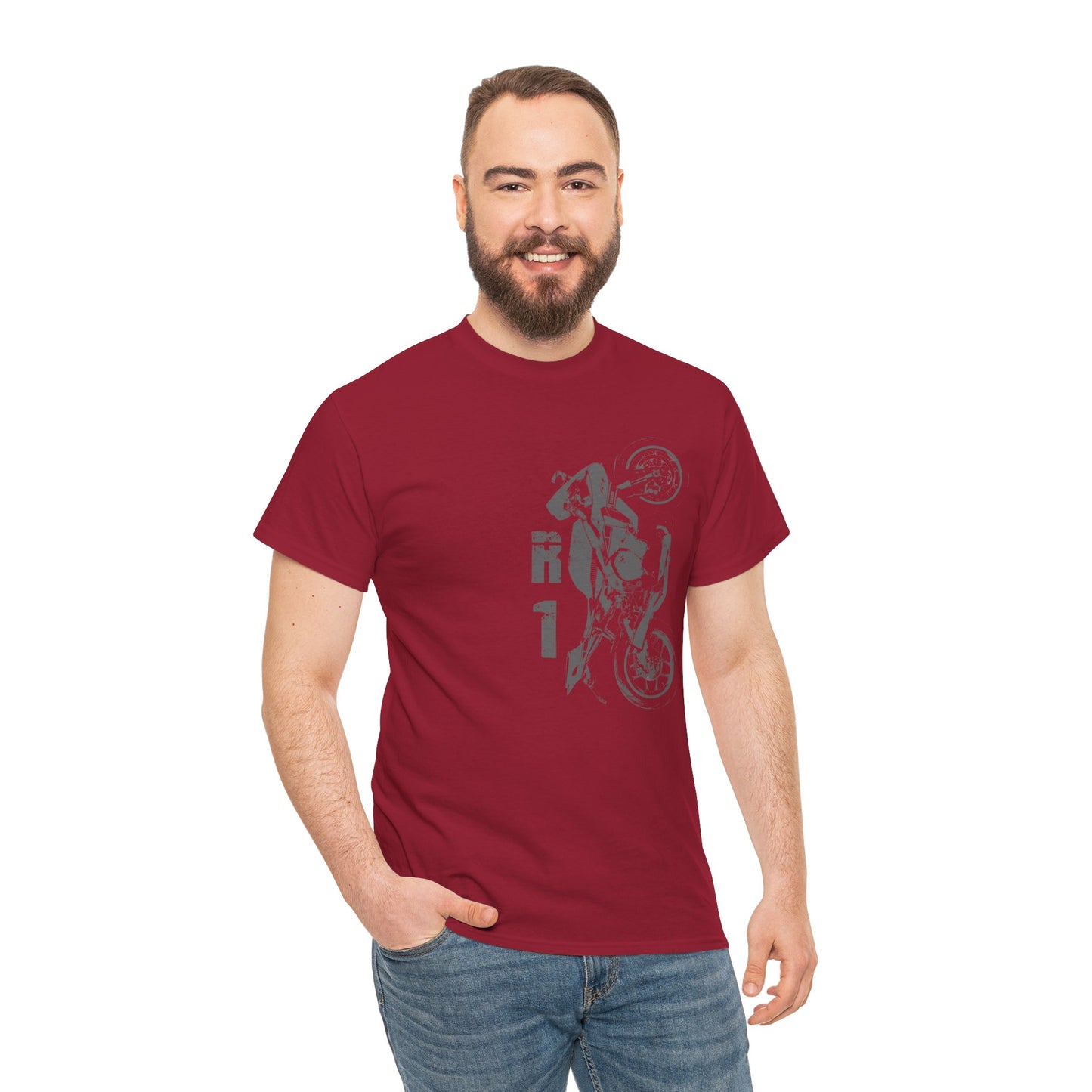Breathable and Comfortable Cotton Yamaha R1 Motorcycle Tee