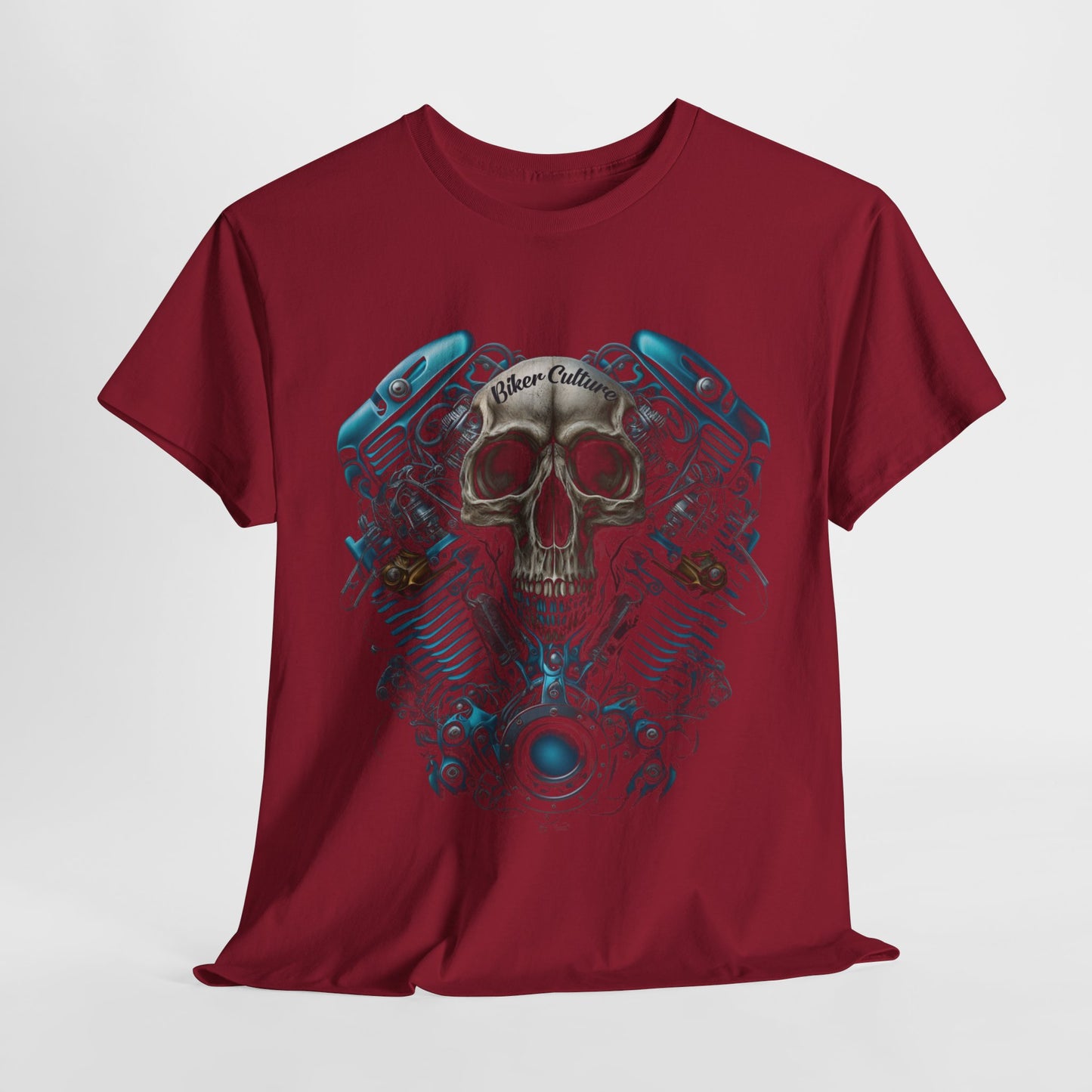 Biker Culture V-Twin Graphic Tee - Made with Midweight Fabric and Classic Fit