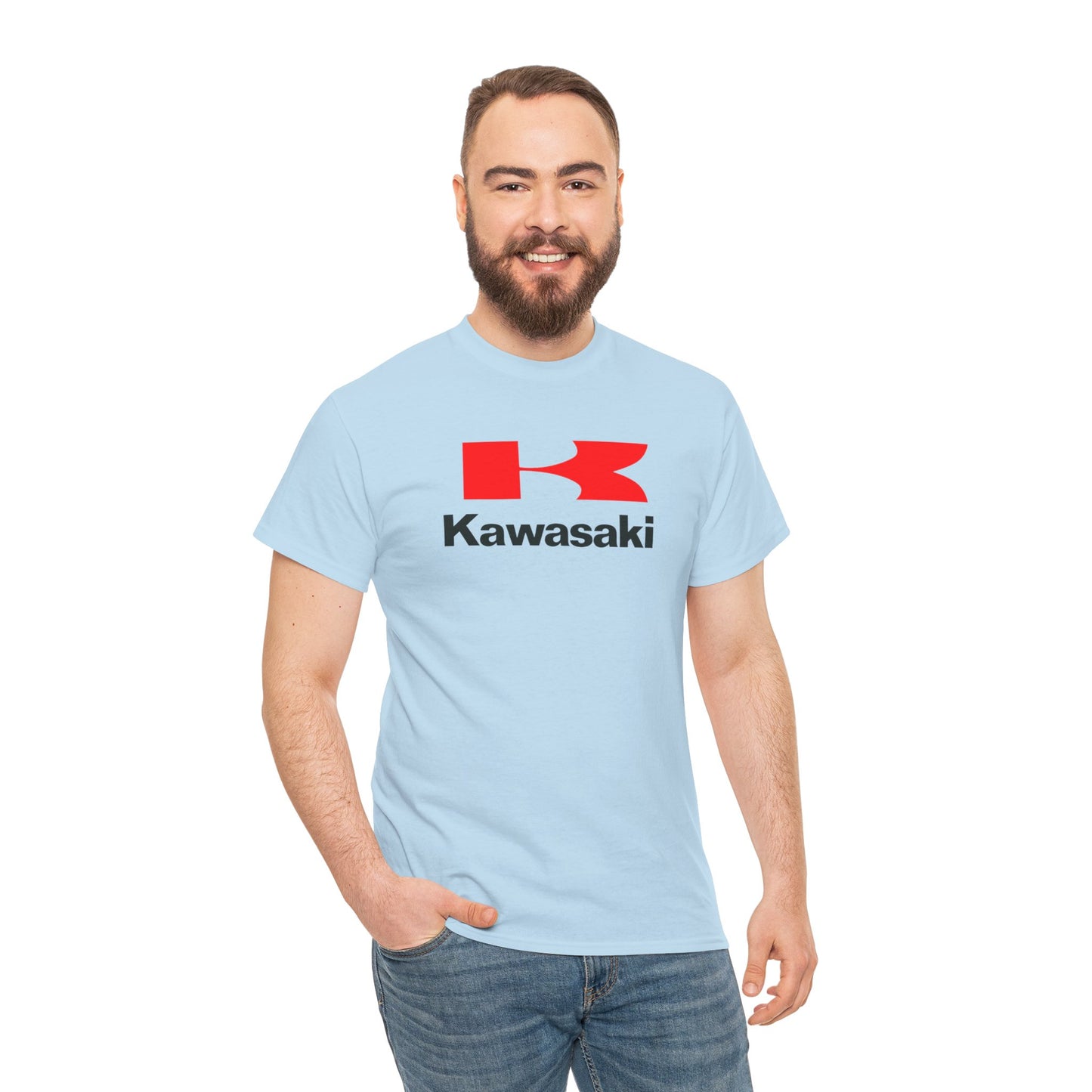 Ride in Style: Kawasaki Logo T-Shirt on Gildan® 5000 Heavy Cotton™