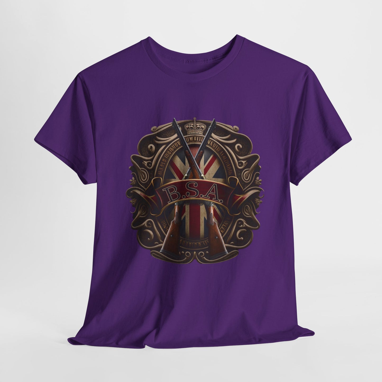 Classic BSA Motorcycles T-Shirt - Gildan® 5000 Heavy Cotton™, Perfect for Riders & Collectors