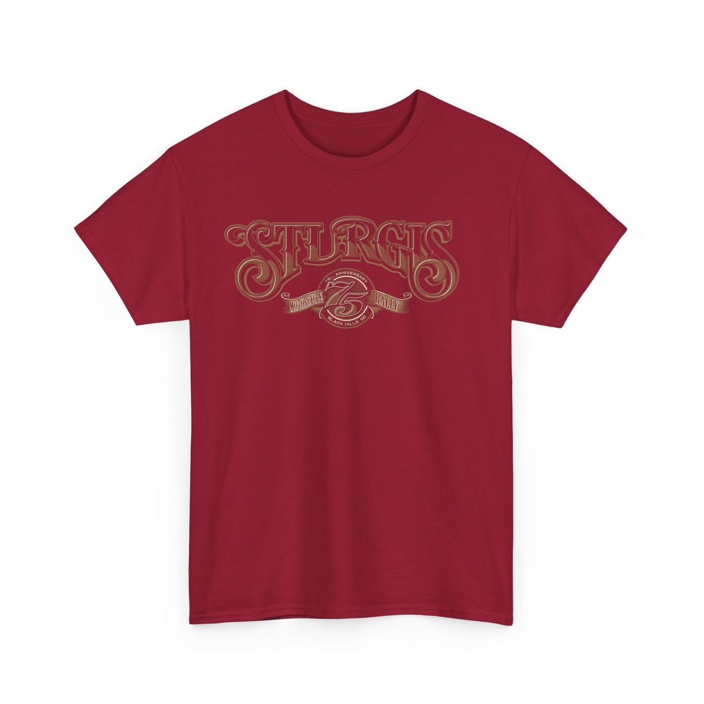 Sturgis 75th Tee - Gildan® 5000 Heavy Cotton™, Classic Midweight Fabric