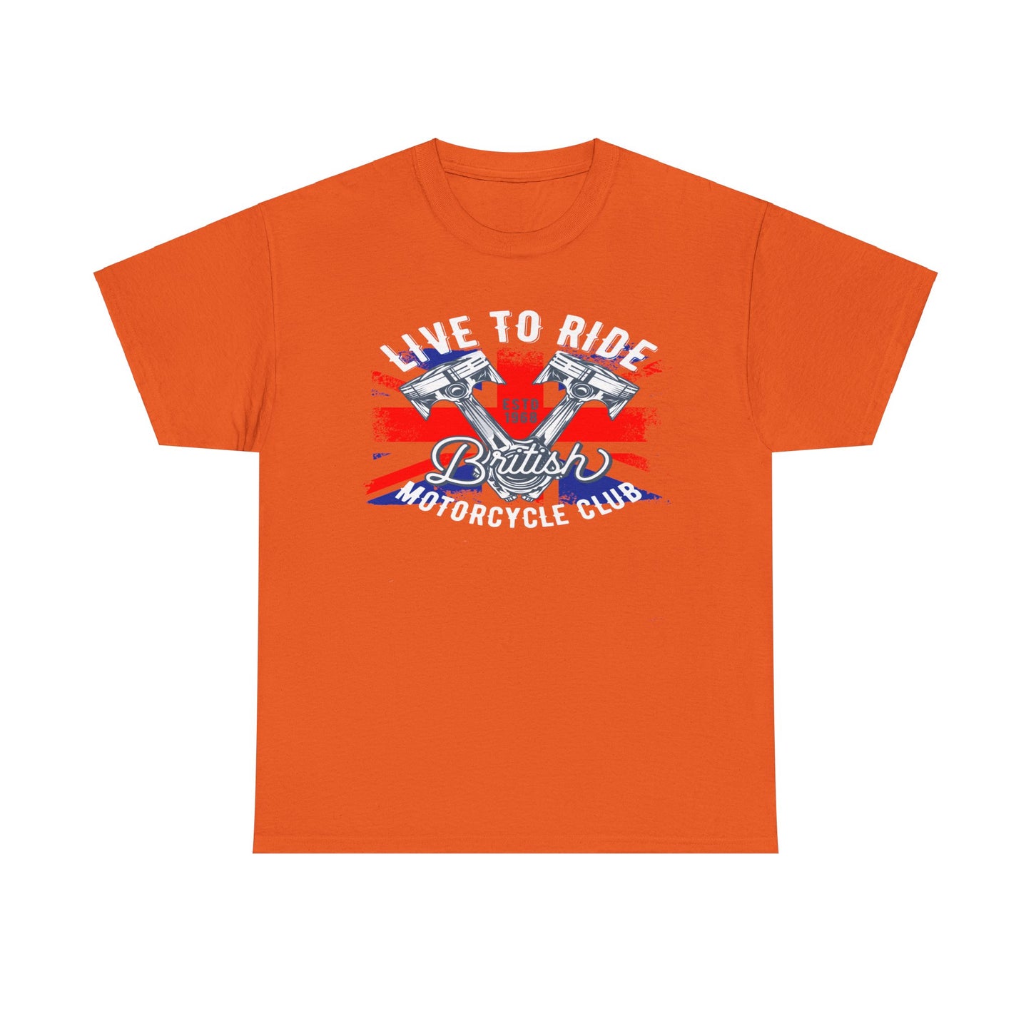 Live To Ride T-Shirt | Gildan® 5000 Heavy Cotton™ - Edgy Biker Style with Classic Fit