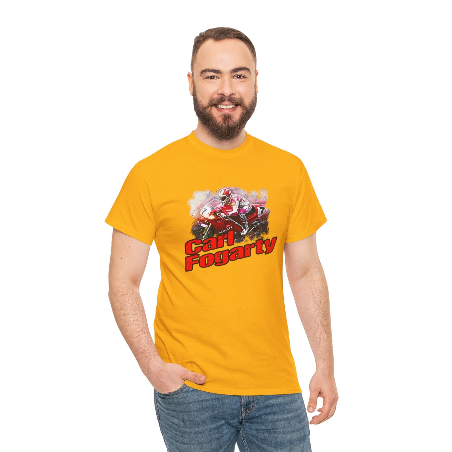 Heavy Cotton Carl Fogarty Motorcycle Legend Shirt