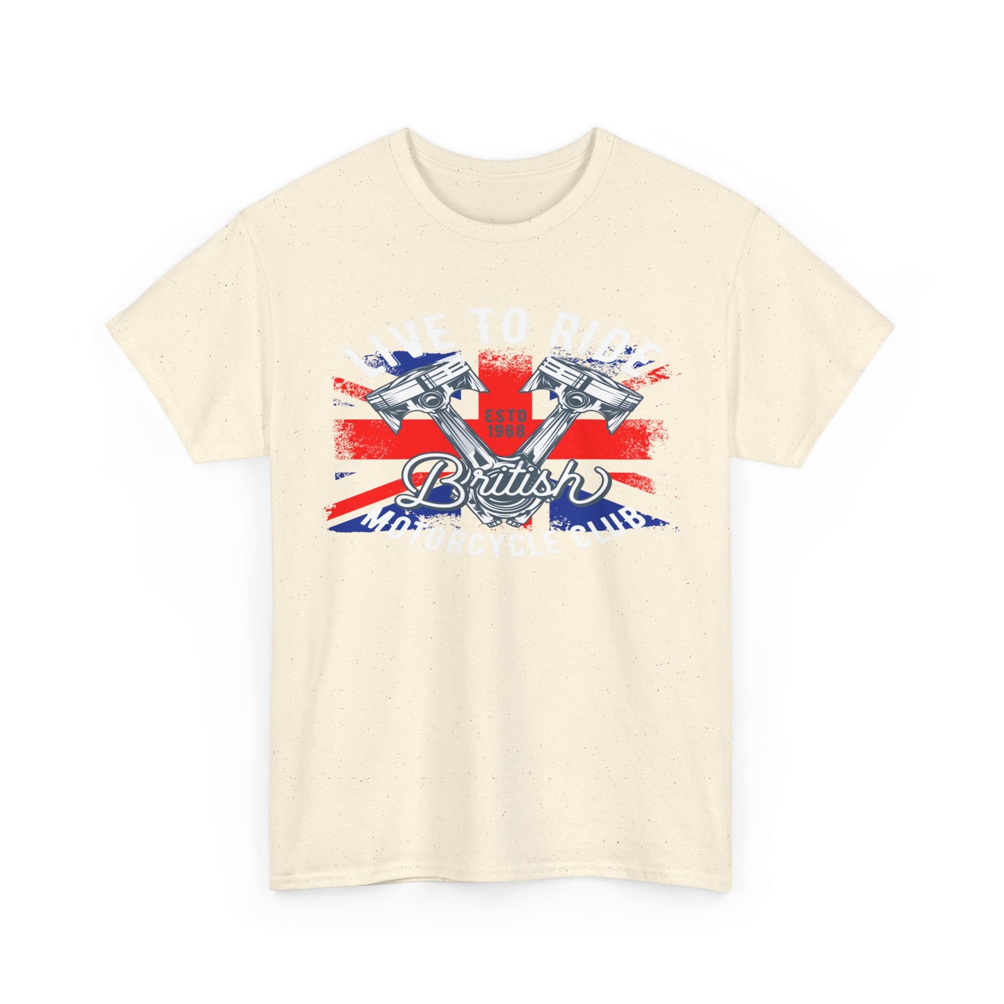 Live To Ride T-Shirt | Gildan® 5000 Heavy Cotton™ - Edgy Biker Style with Classic Fit