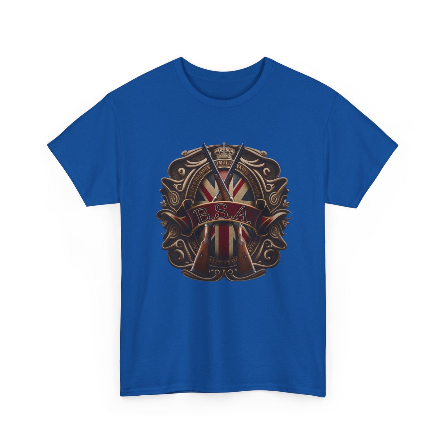 Classic BSA Motorcycles T-Shirt - Gildan® 5000 Heavy Cotton™, Perfect for Riders & Collectors