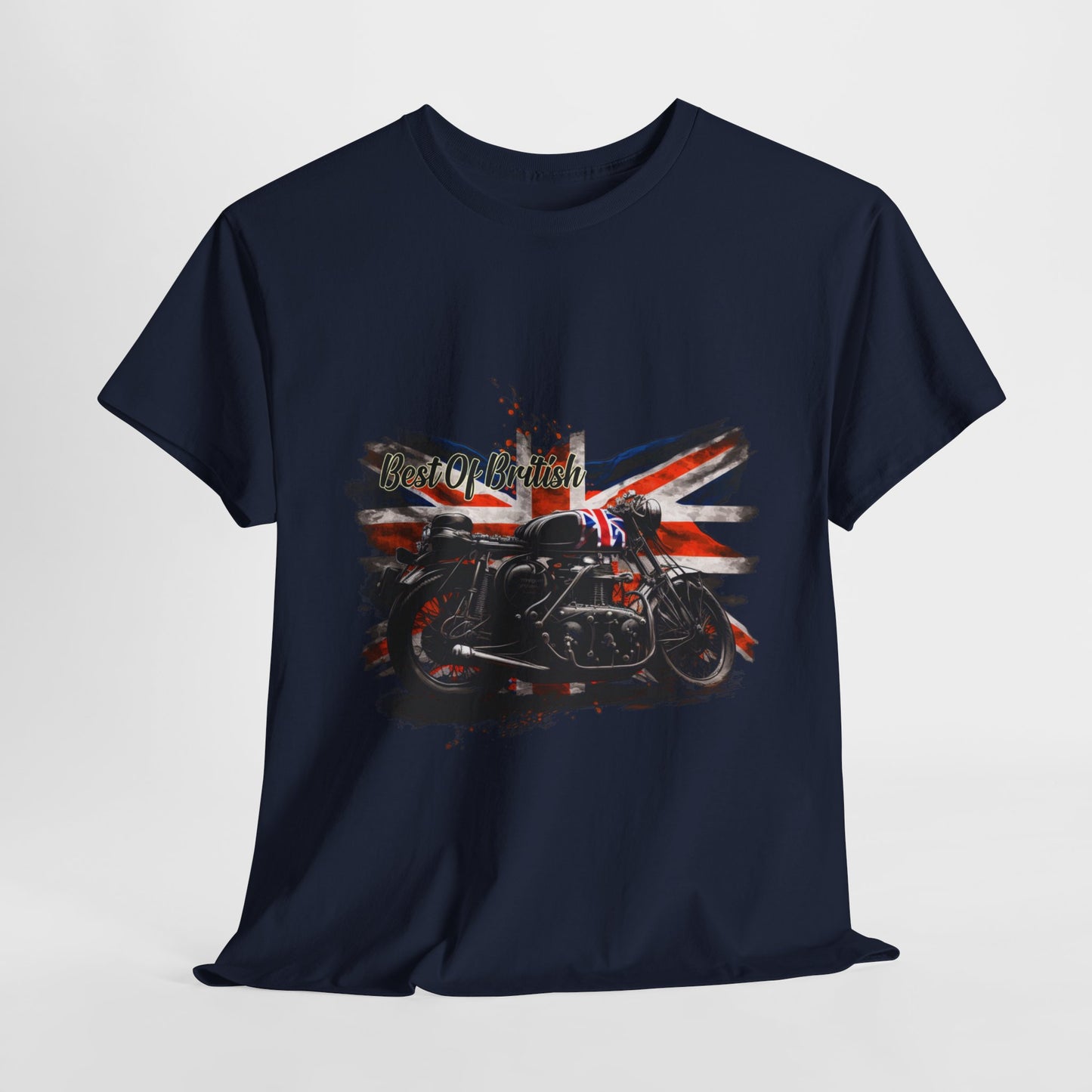 Classic Fit Best of British Biker Shirt - Double-Needle Hems