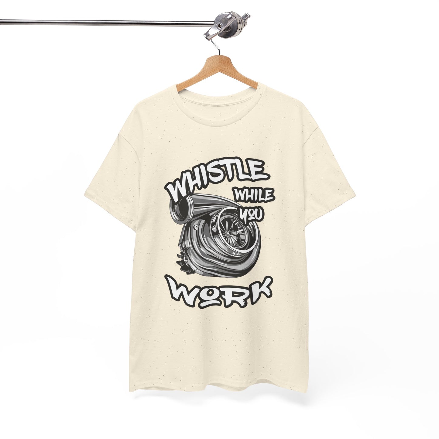 Whistle While You Work Trucker Tee - Gildan® 5000 Heavy Cotton™ Adult T-Shirt, Classic Fit & Durable Comfort
