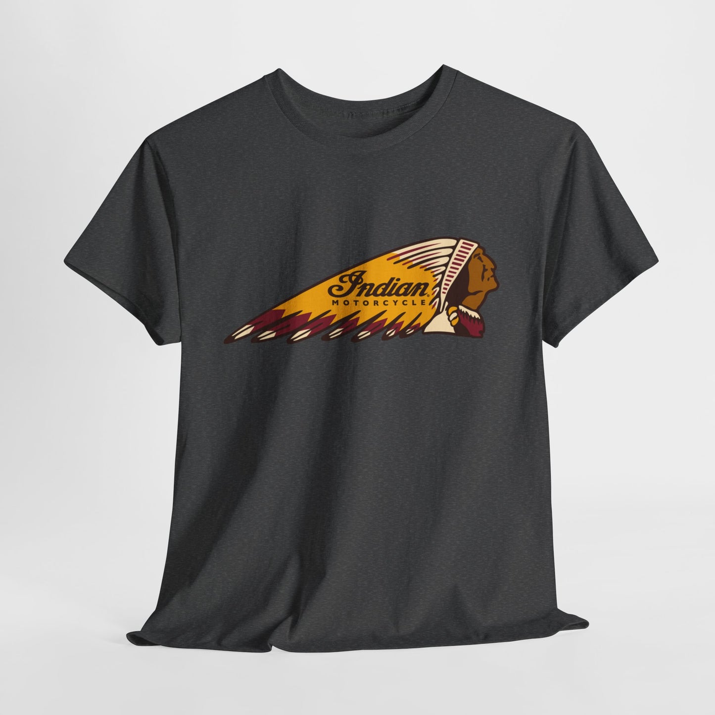 Indian Motorcycles Classic Tee - Gildan® 5000 Heavy Cotton™, Iconic Design, Perfect for Every Biker