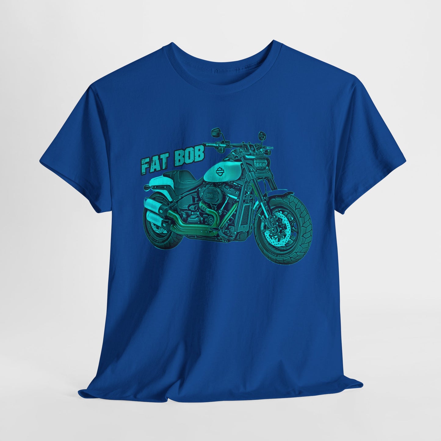 Harley Davidson Fatbob T-Shirt - Gildan® 5000 Heavy Cotton™, Stylish & Durable for Motorcycle Lovers