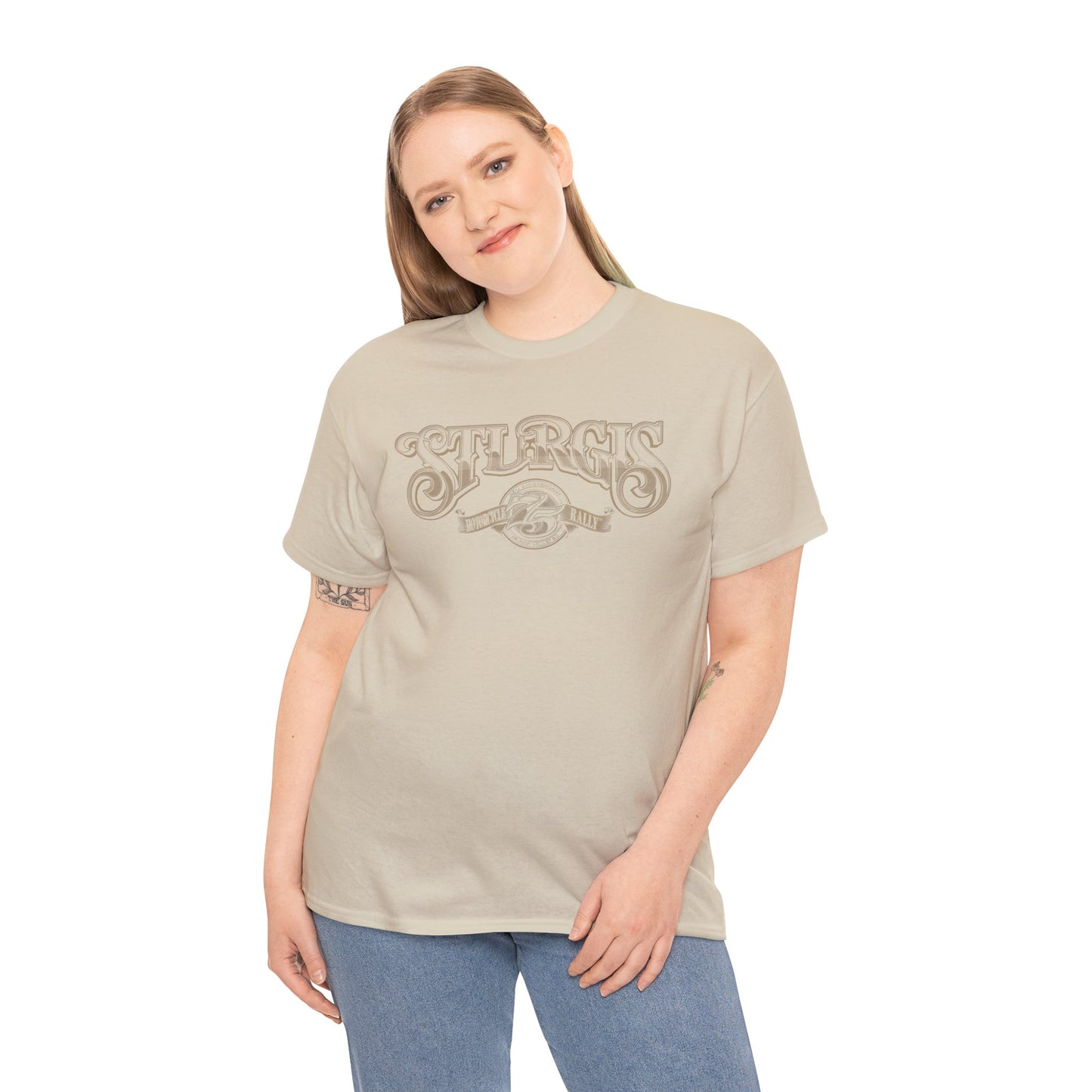 Sturgis 75th Tee - Gildan® 5000 Heavy Cotton™, Classic Midweight Fabric