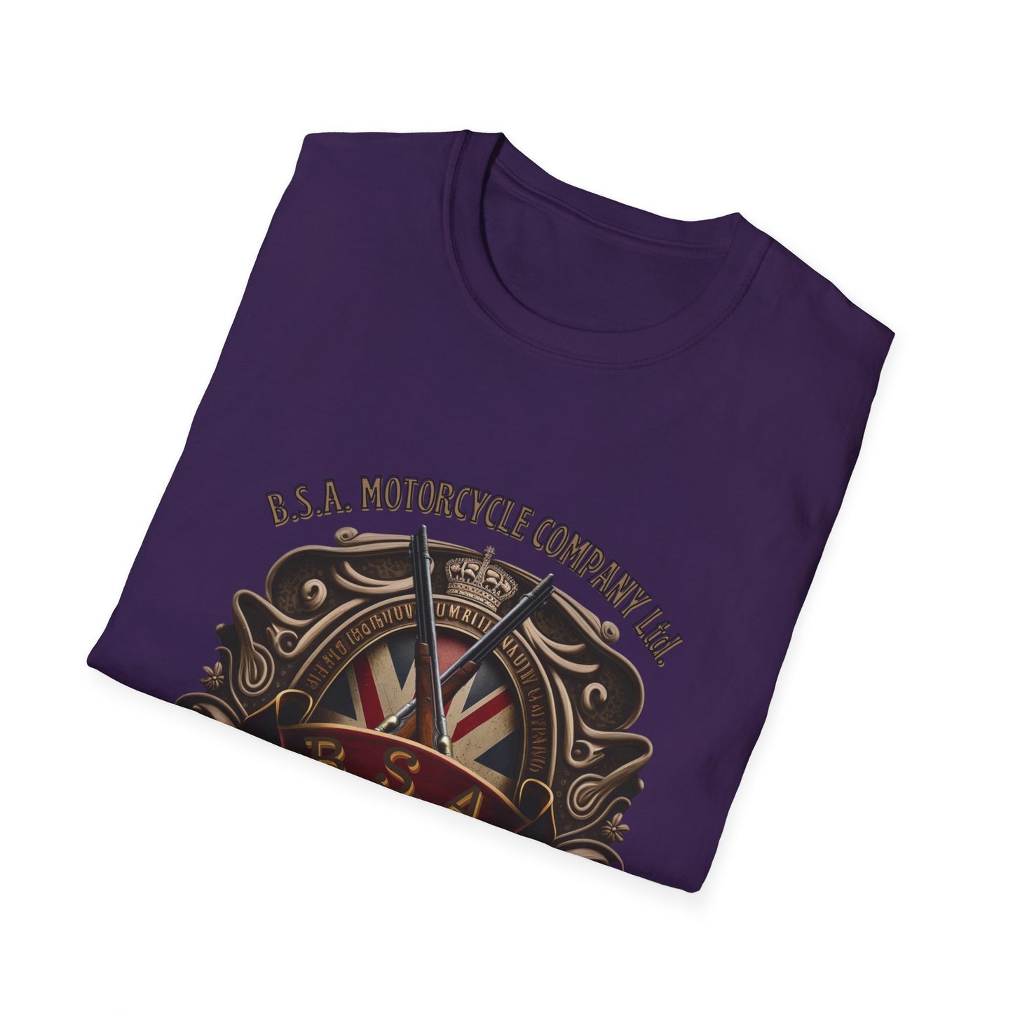 BSA Motorcycle Company Heritage Tee - Gildan® 5000 Heavy Cotton™, Classic Comfort for Enthusiasts