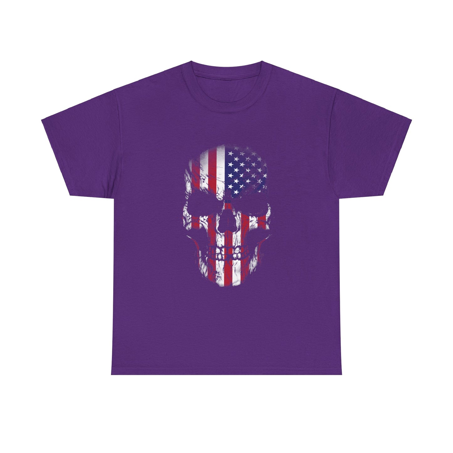 Rock the Classic Fit USA Skull Flag Tee