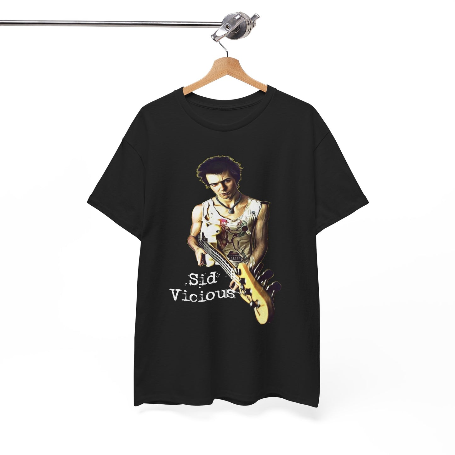 Sid Vicious Design Shirt: Stylish Edge in Heavy Cotton