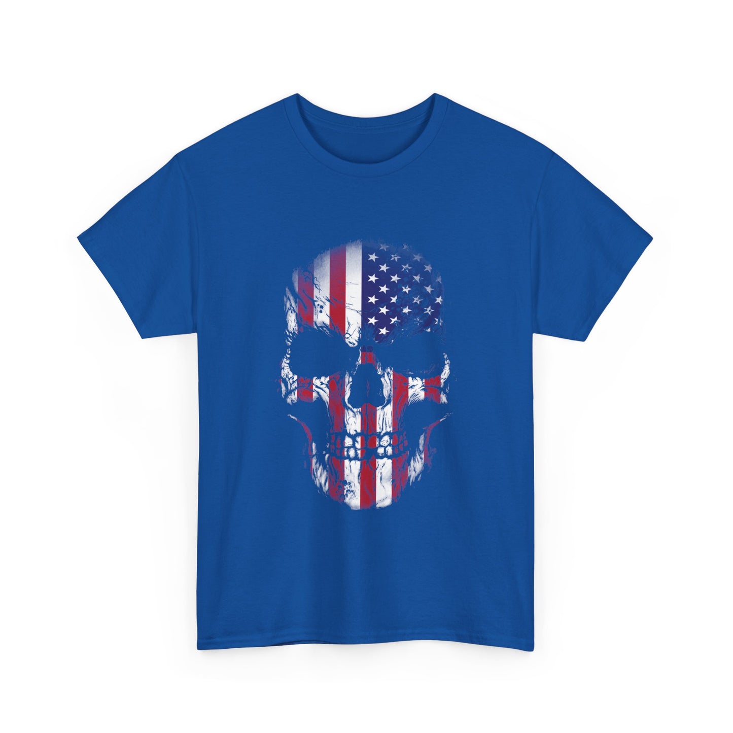 Rock the Classic Fit USA Skull Flag Tee